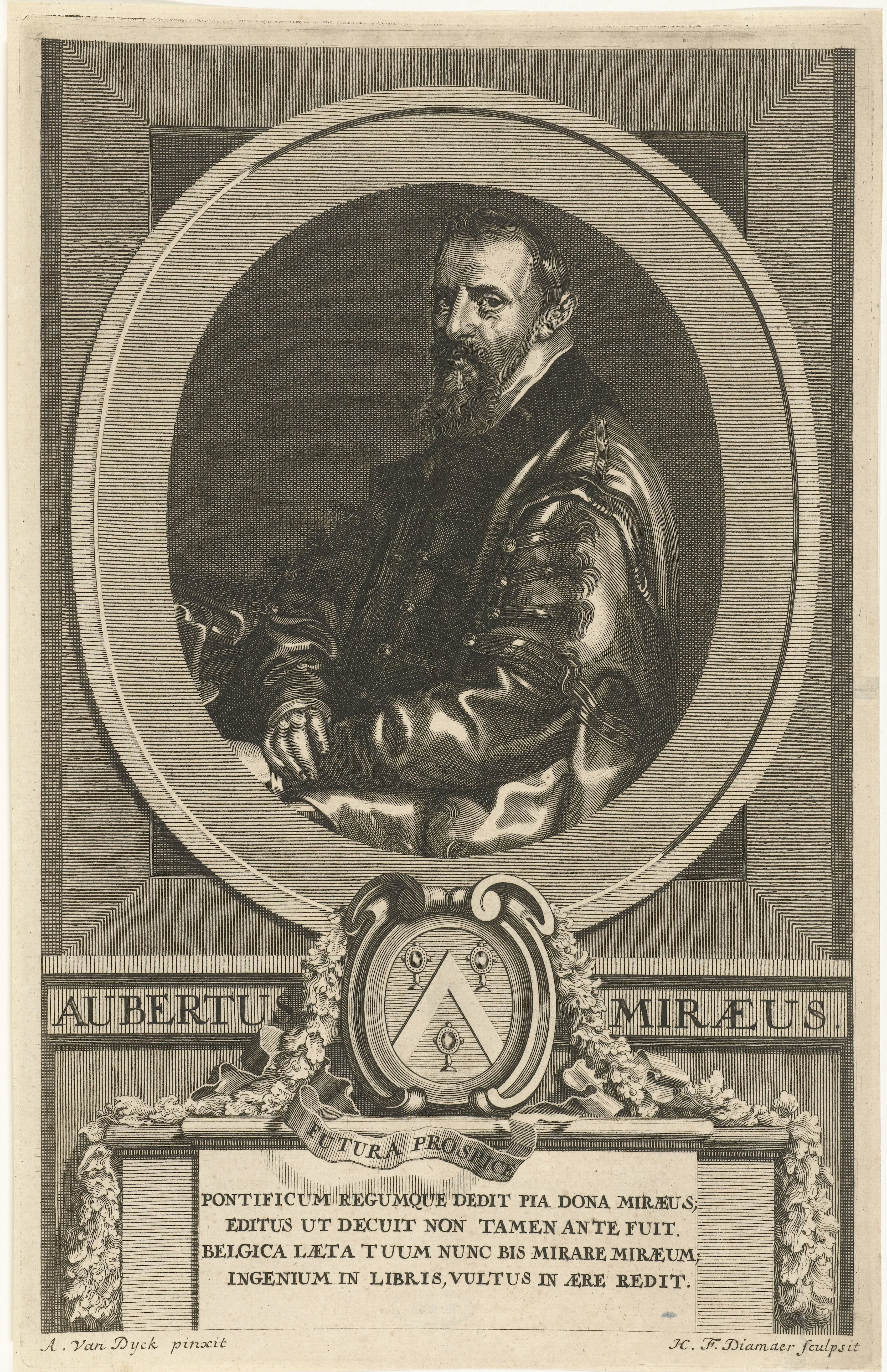Portret van Aubertus Miraenus