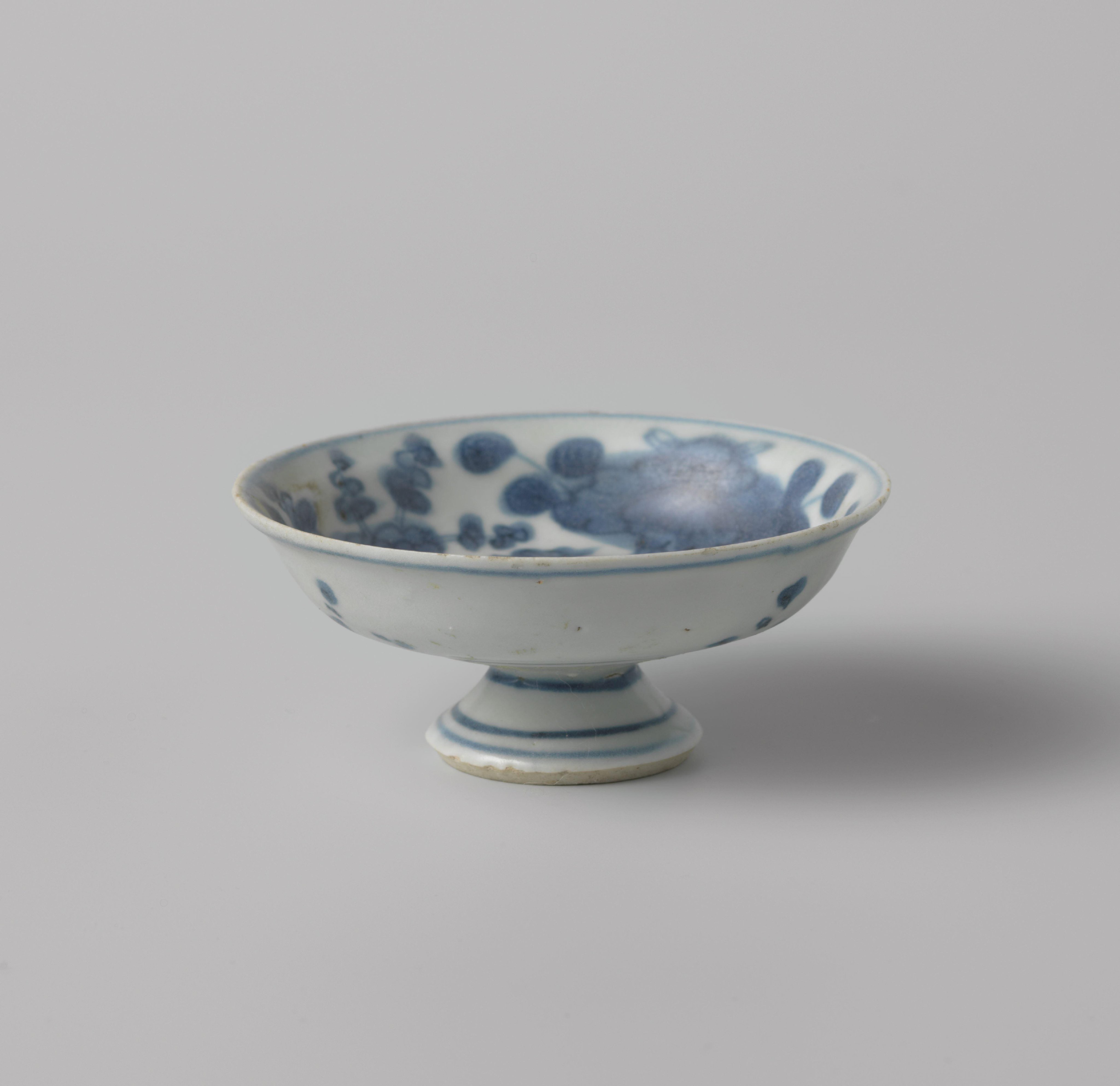 Tazza of Chinese porcelain from the wreck of the Dutch East Indiaman Witte Leeuw