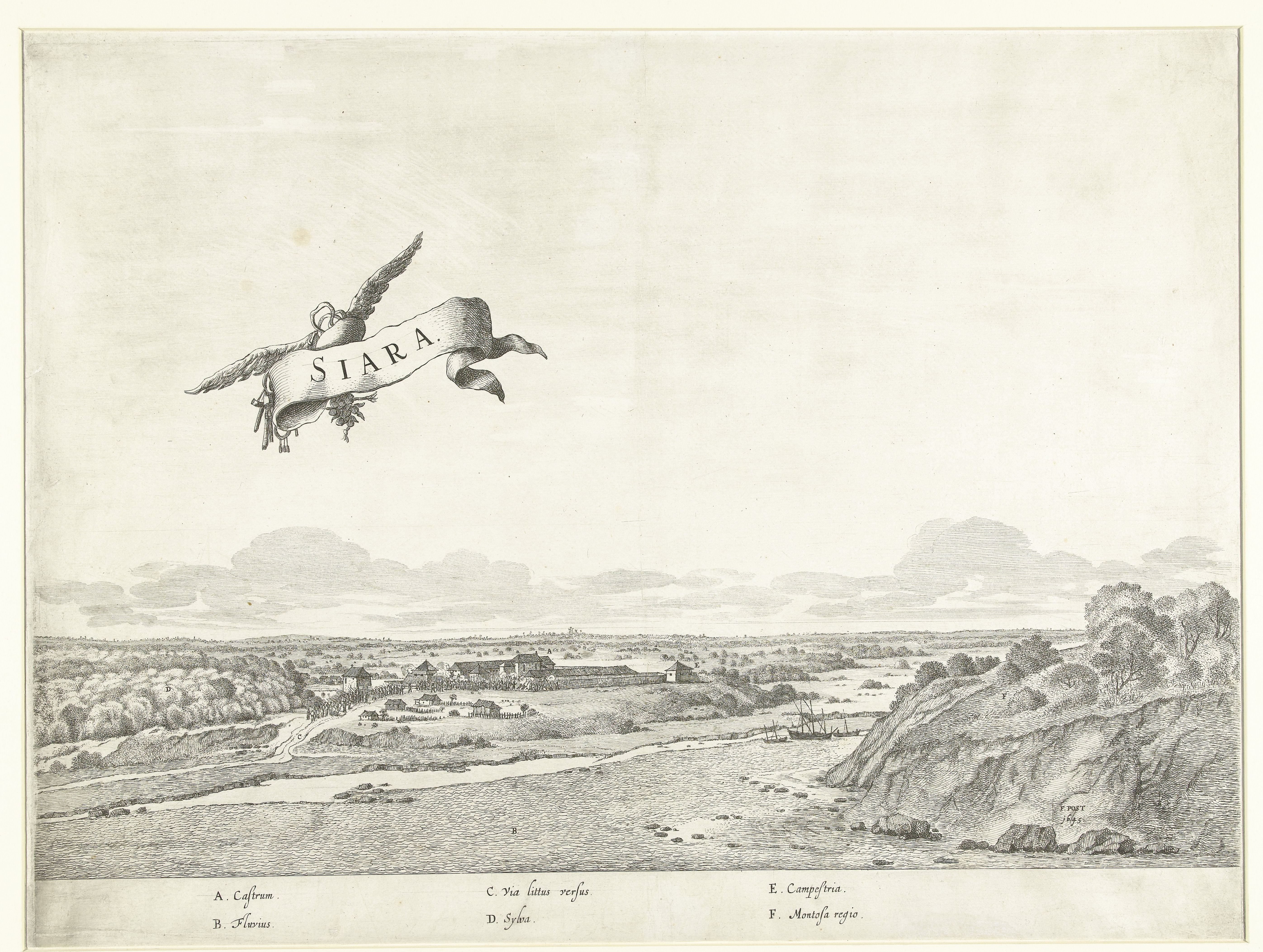 Gezicht op Siara, ca. 1636-1644