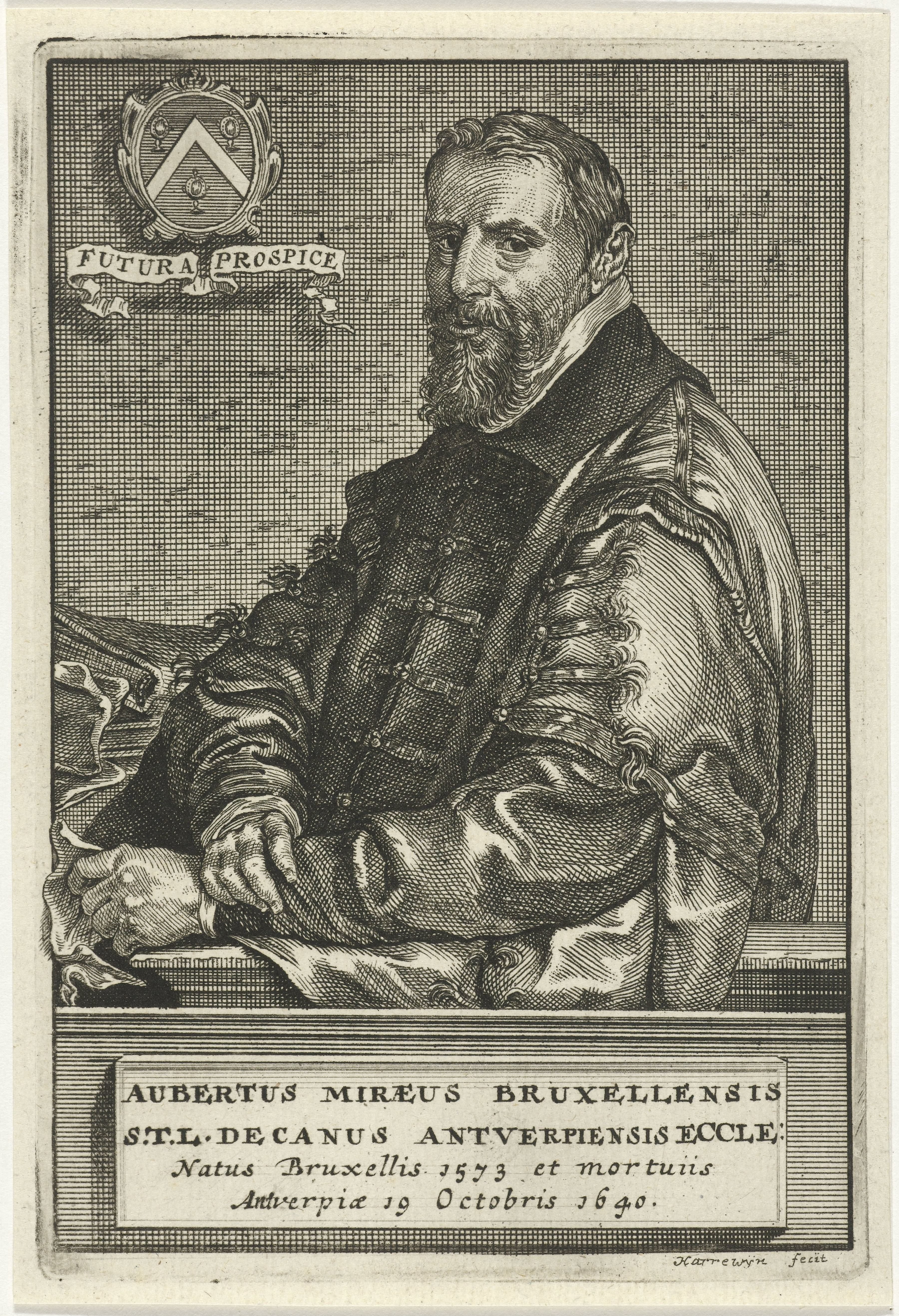 Portret van Aubertus Miraeus