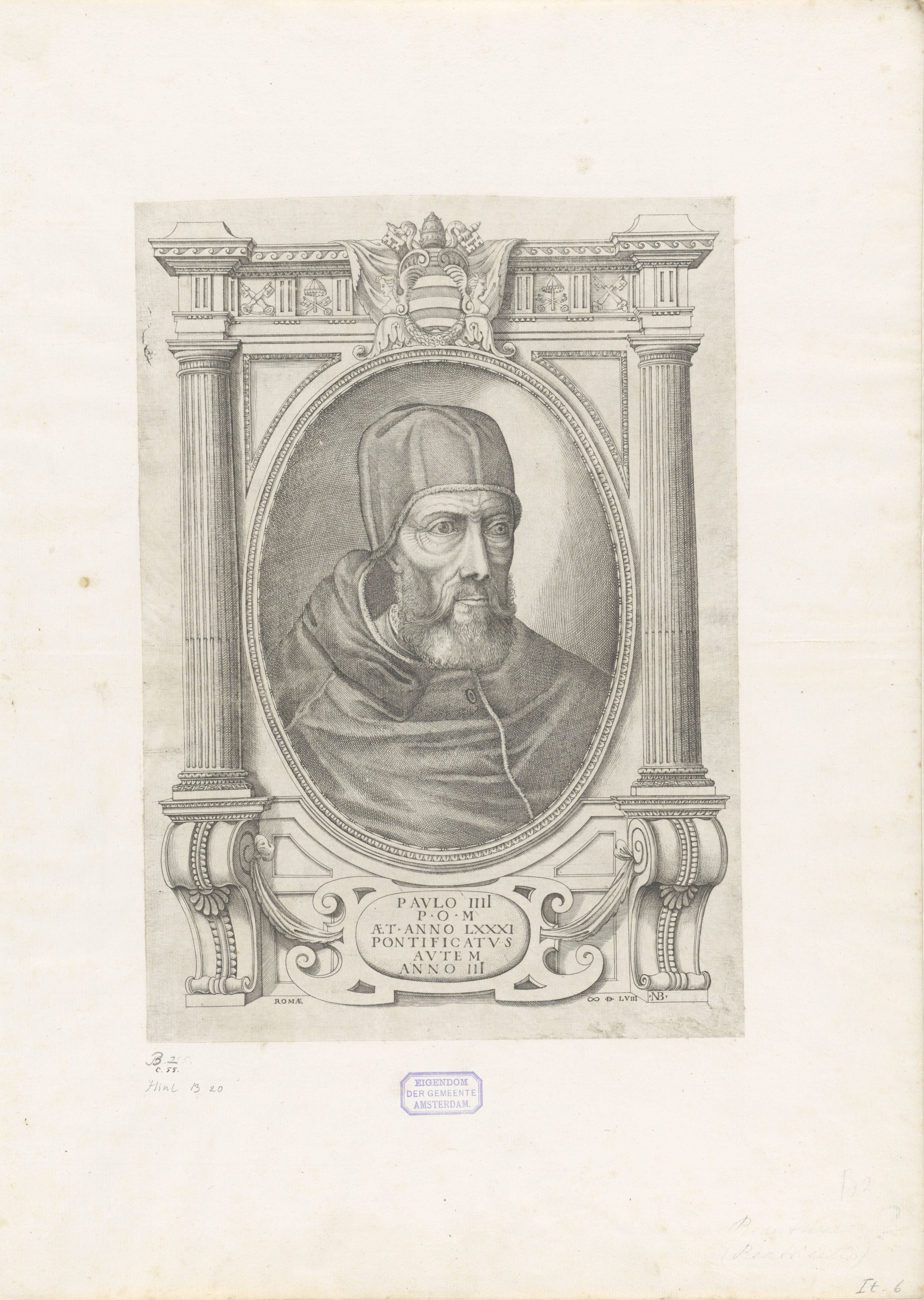Portret van paus Paulus IV