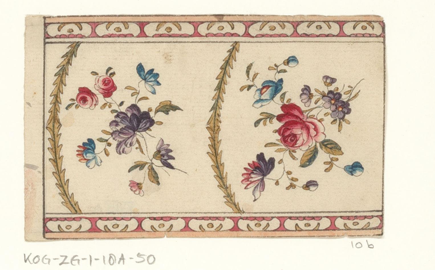 Sierpapier met rozen en bloemen