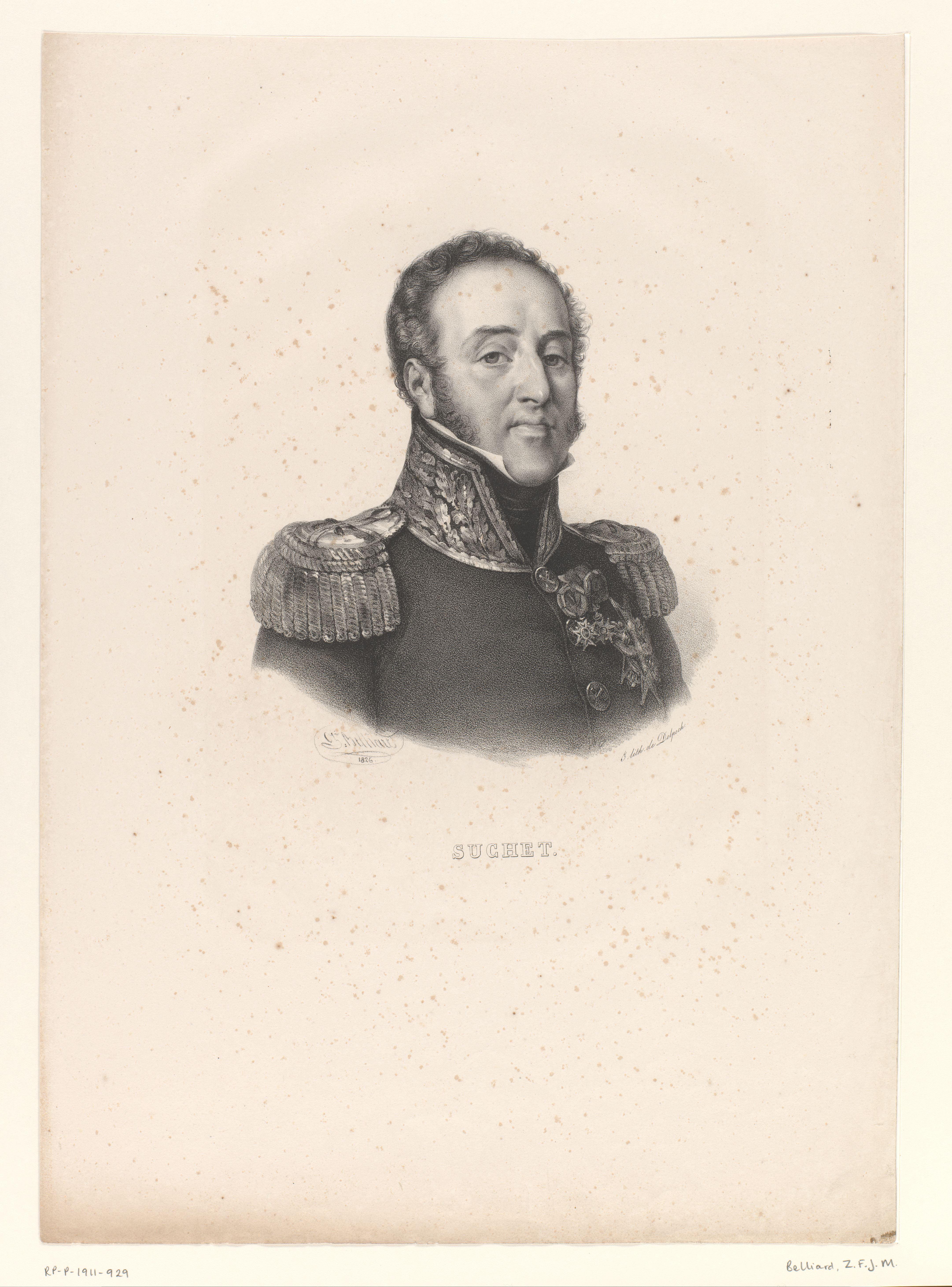 Portret van de maarschalk Louis-Gabriel Suchet