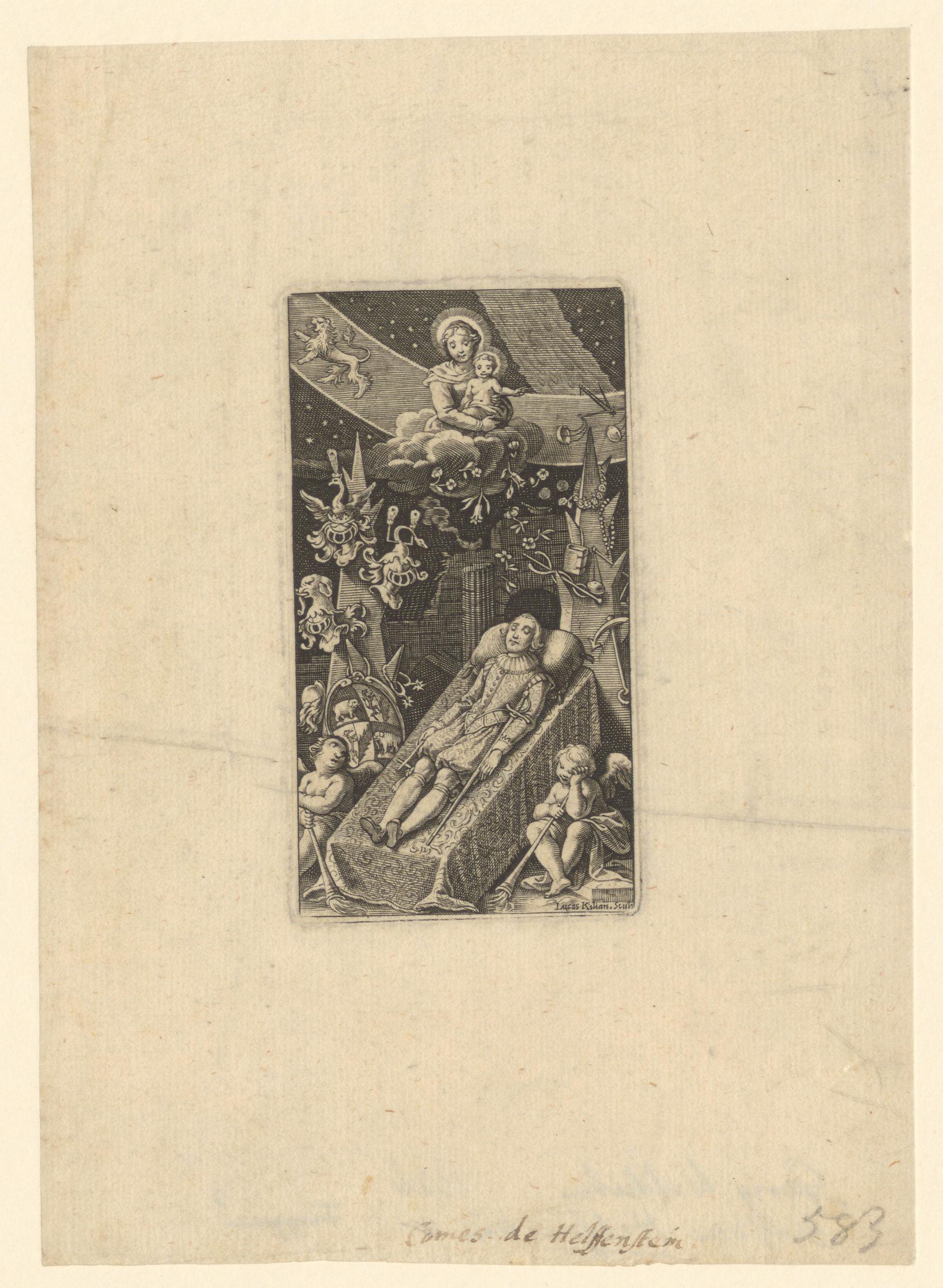 Doodsportret van Georg Wilhem Graaf von Helfenstein