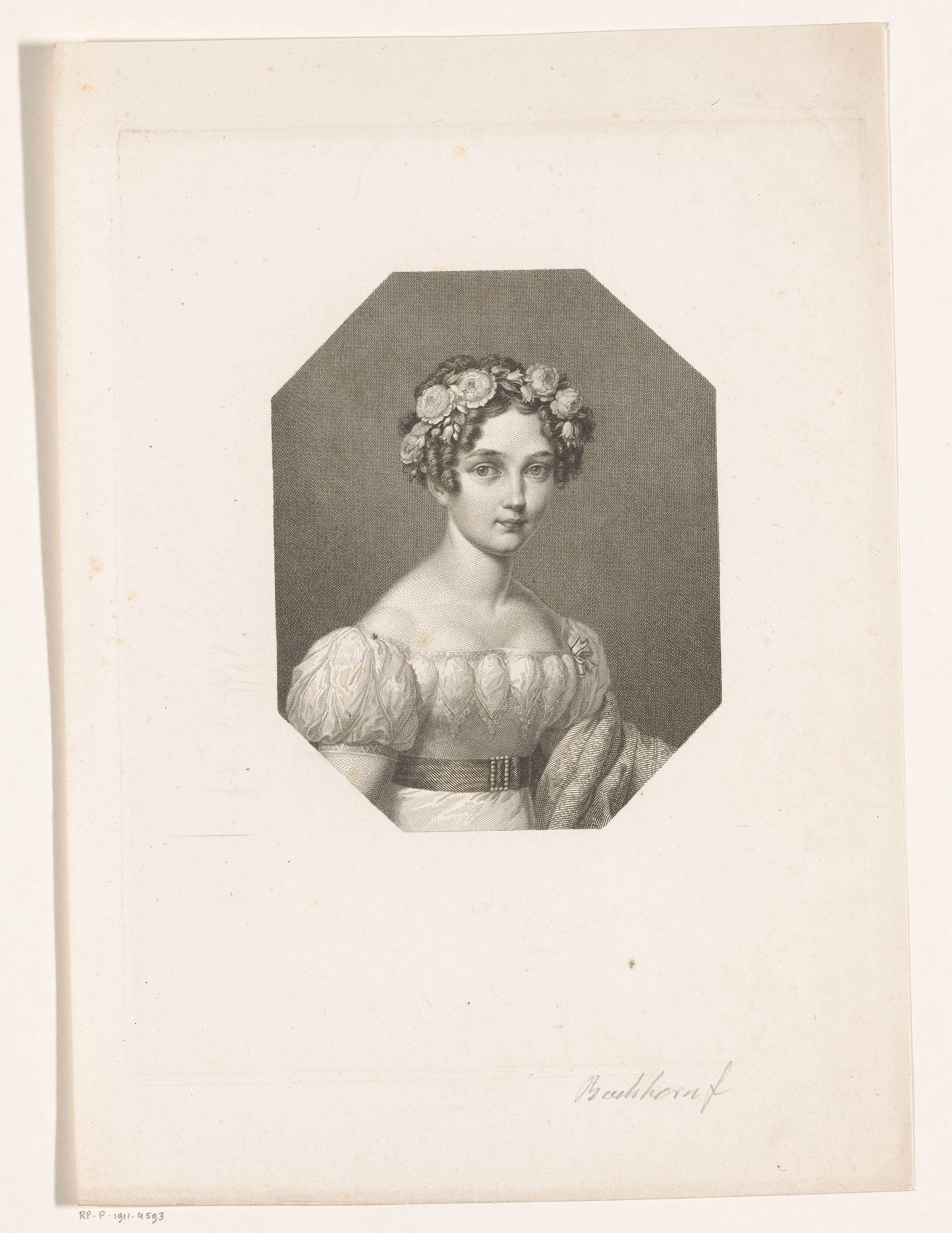 Portret van Elisabeth Ludovika van Beieren