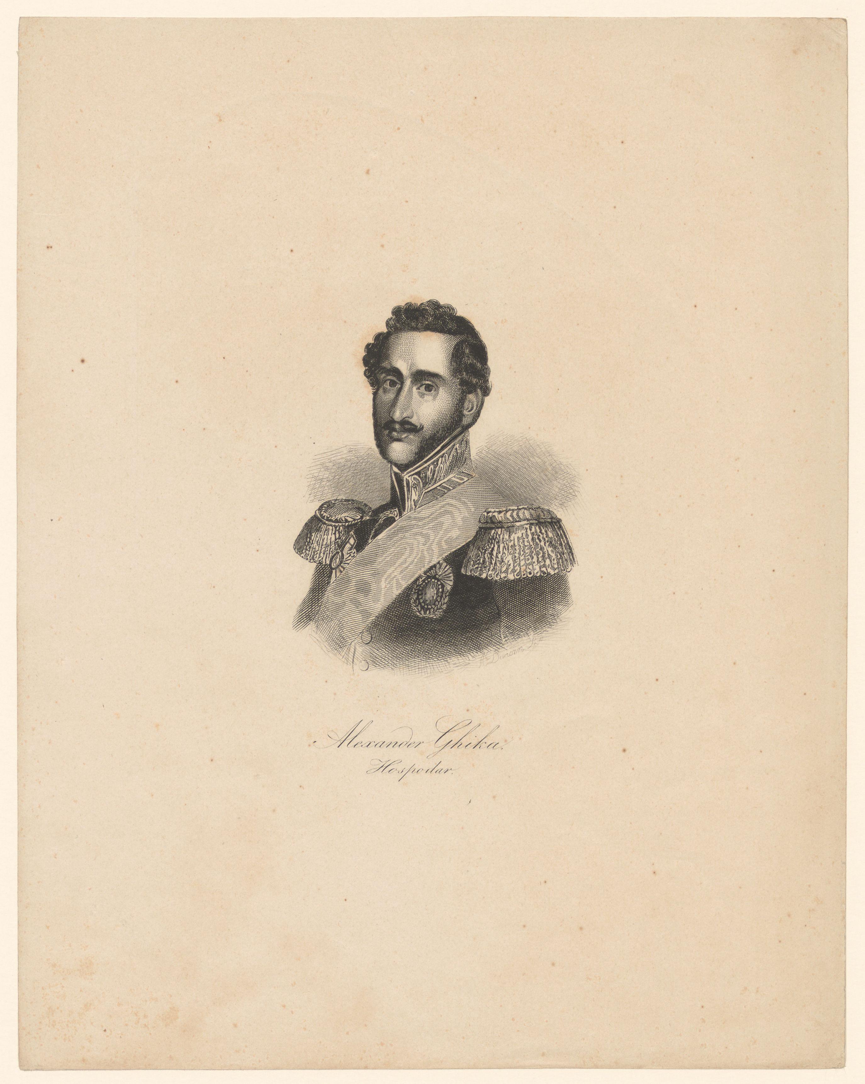 Portret van Alexandru Ghica