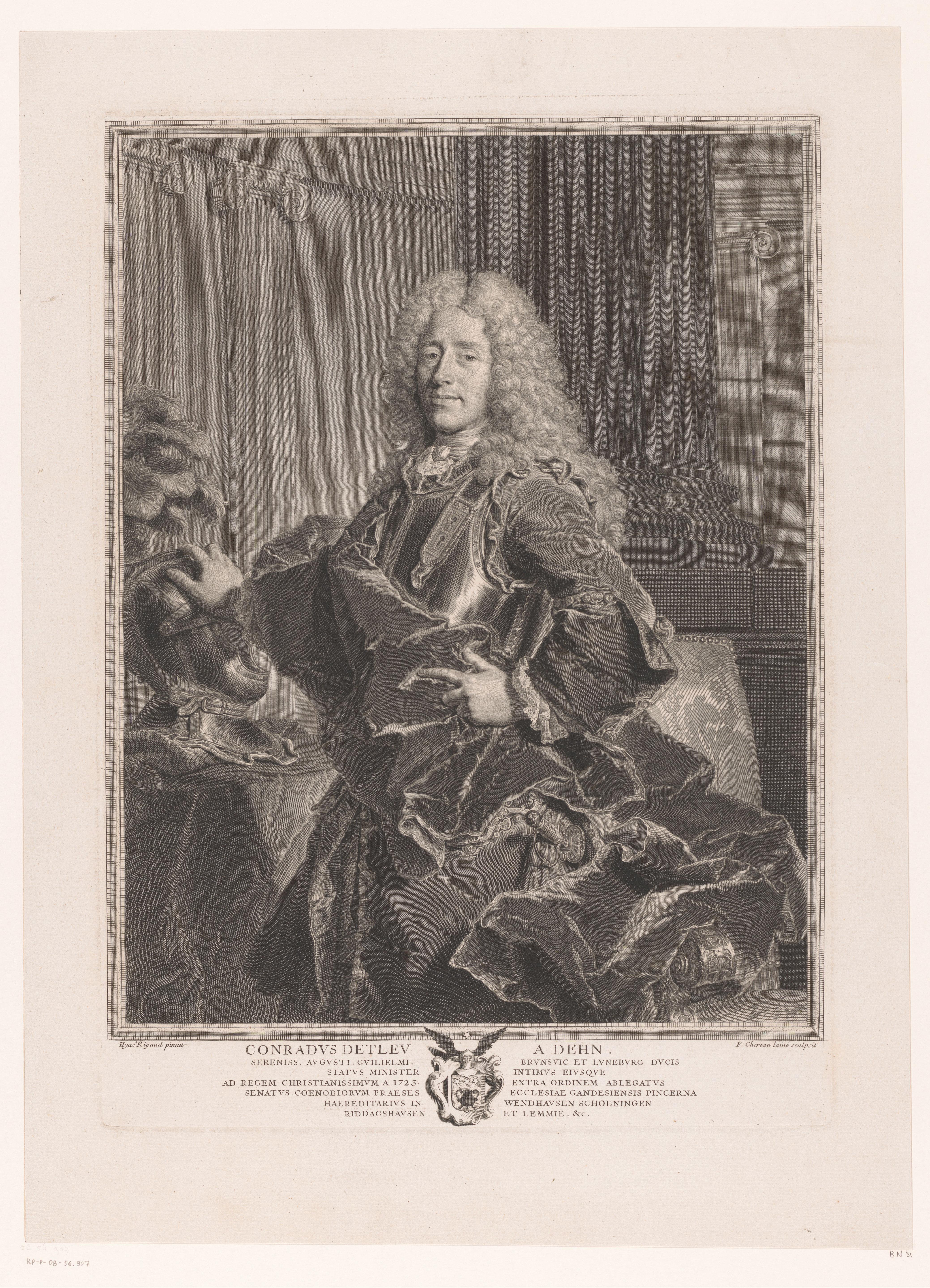 Portret van Konrad Detlev von Dehn