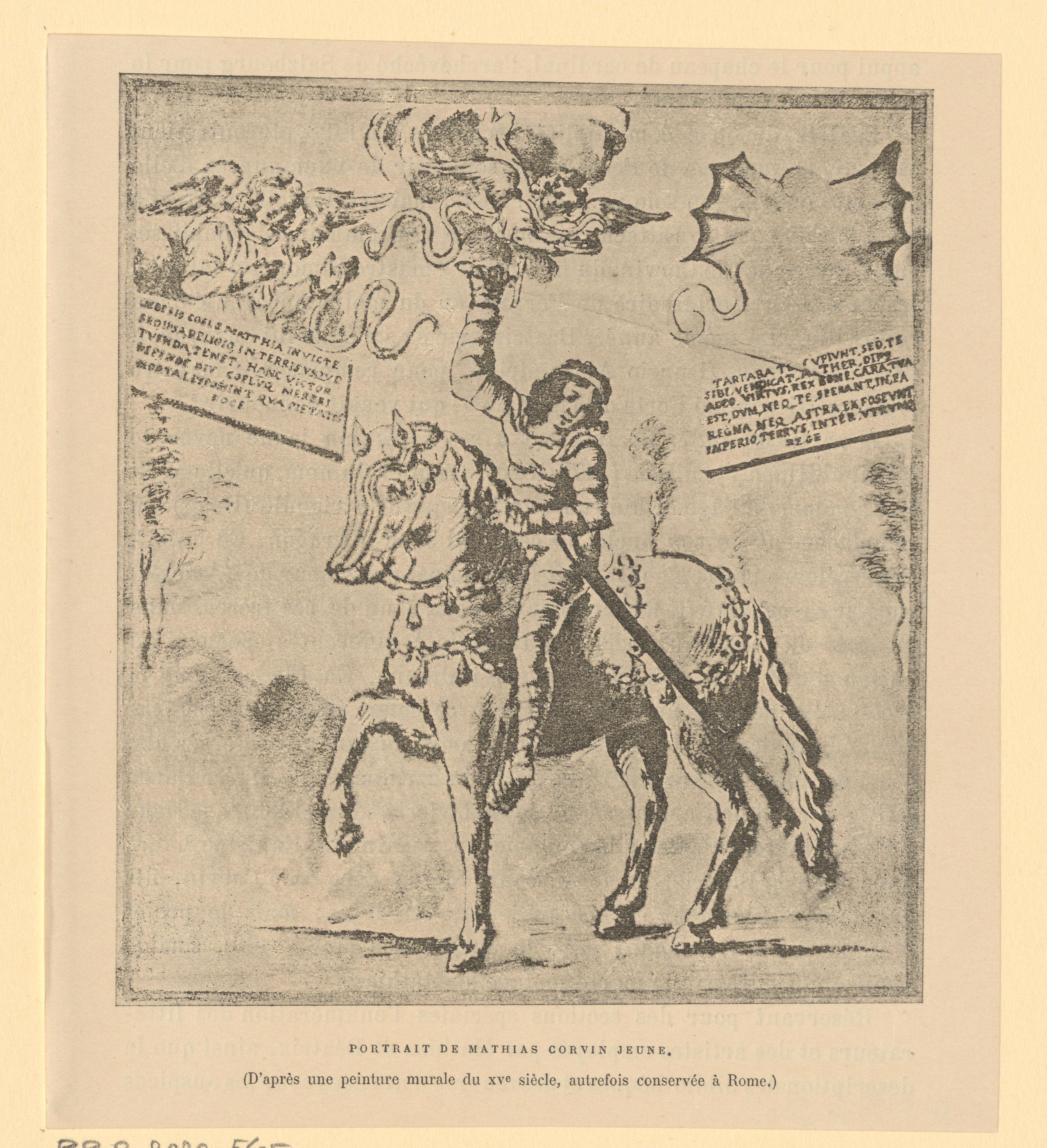 Ruiterportret van Matthias Corvinus