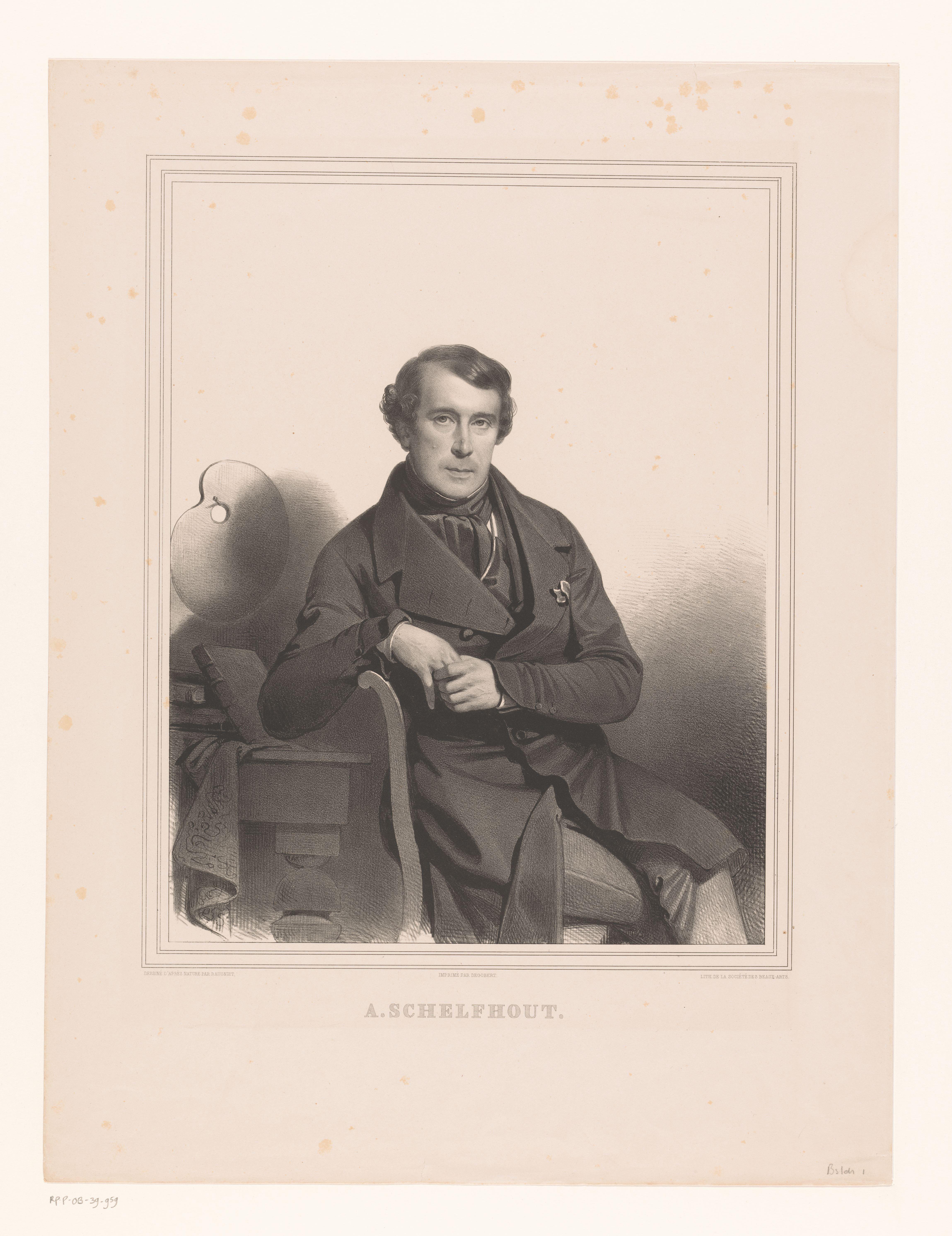 Portret van Andreas Schelfhout