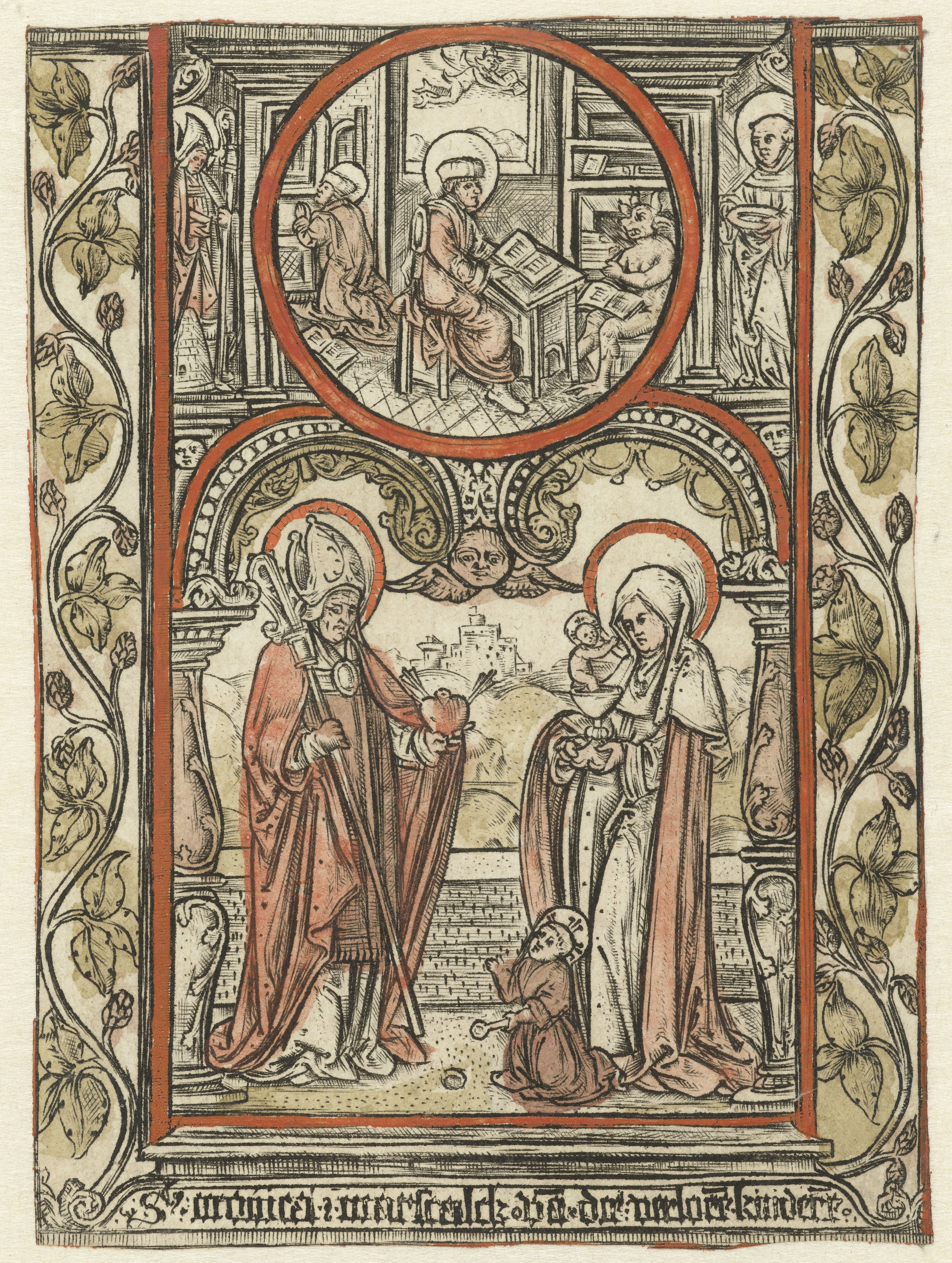 Heilige Augustinus en heilige Monica