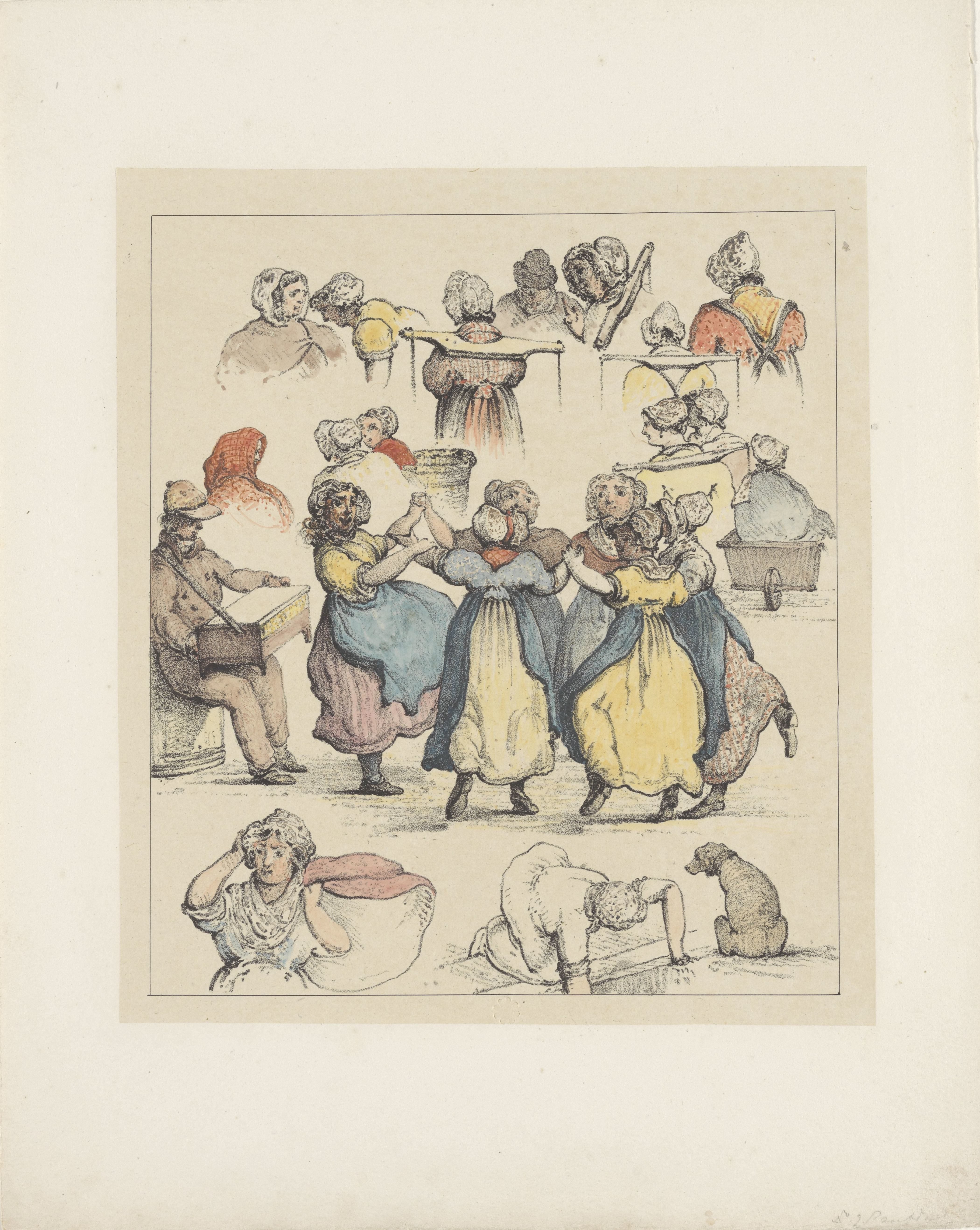 Figuurstudies (vijfde blad), 1833