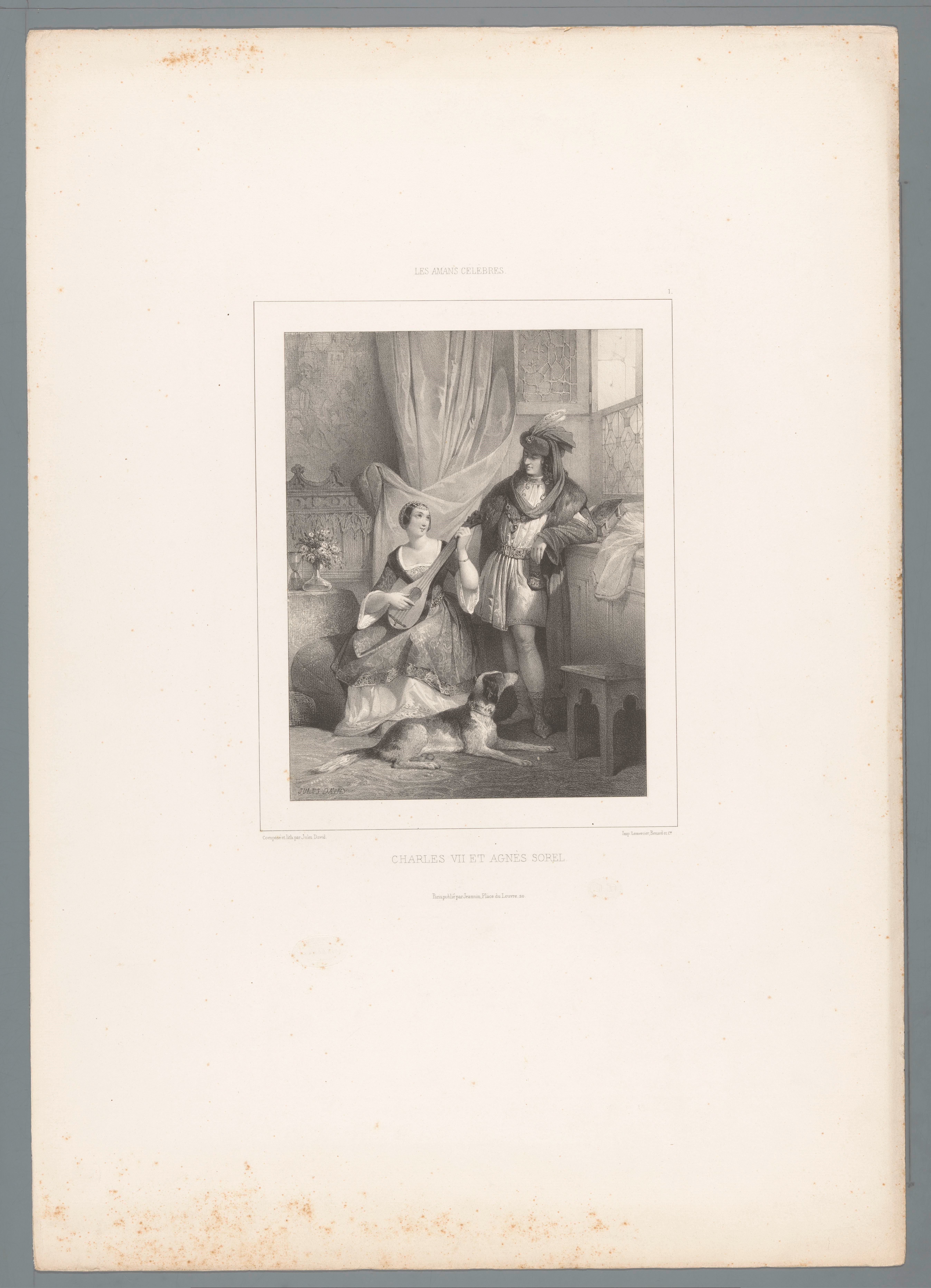 Karel VII van Frankrijk en Agnès Sorel