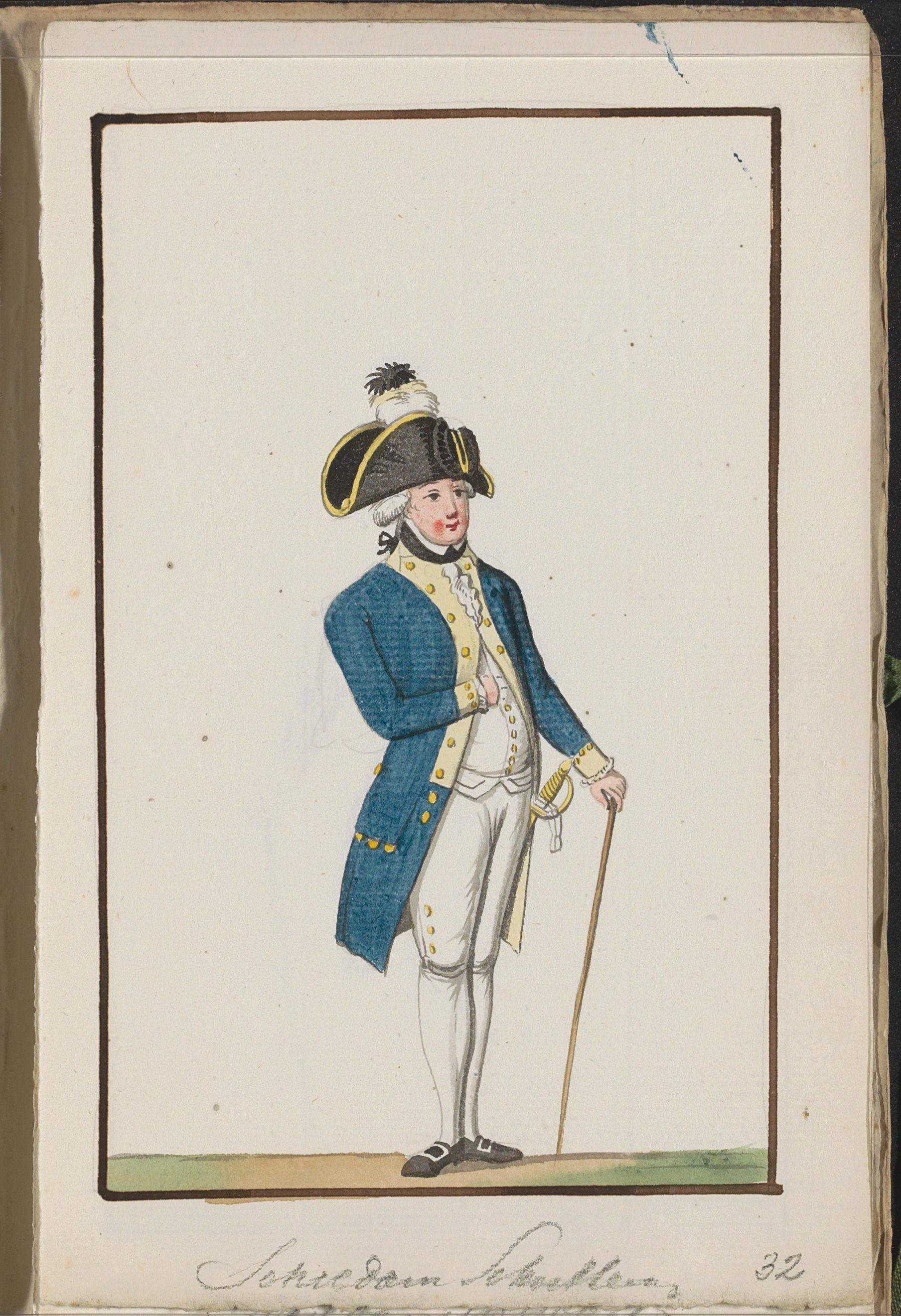 Montering van de schutterij van Schiedam, ca. 1785