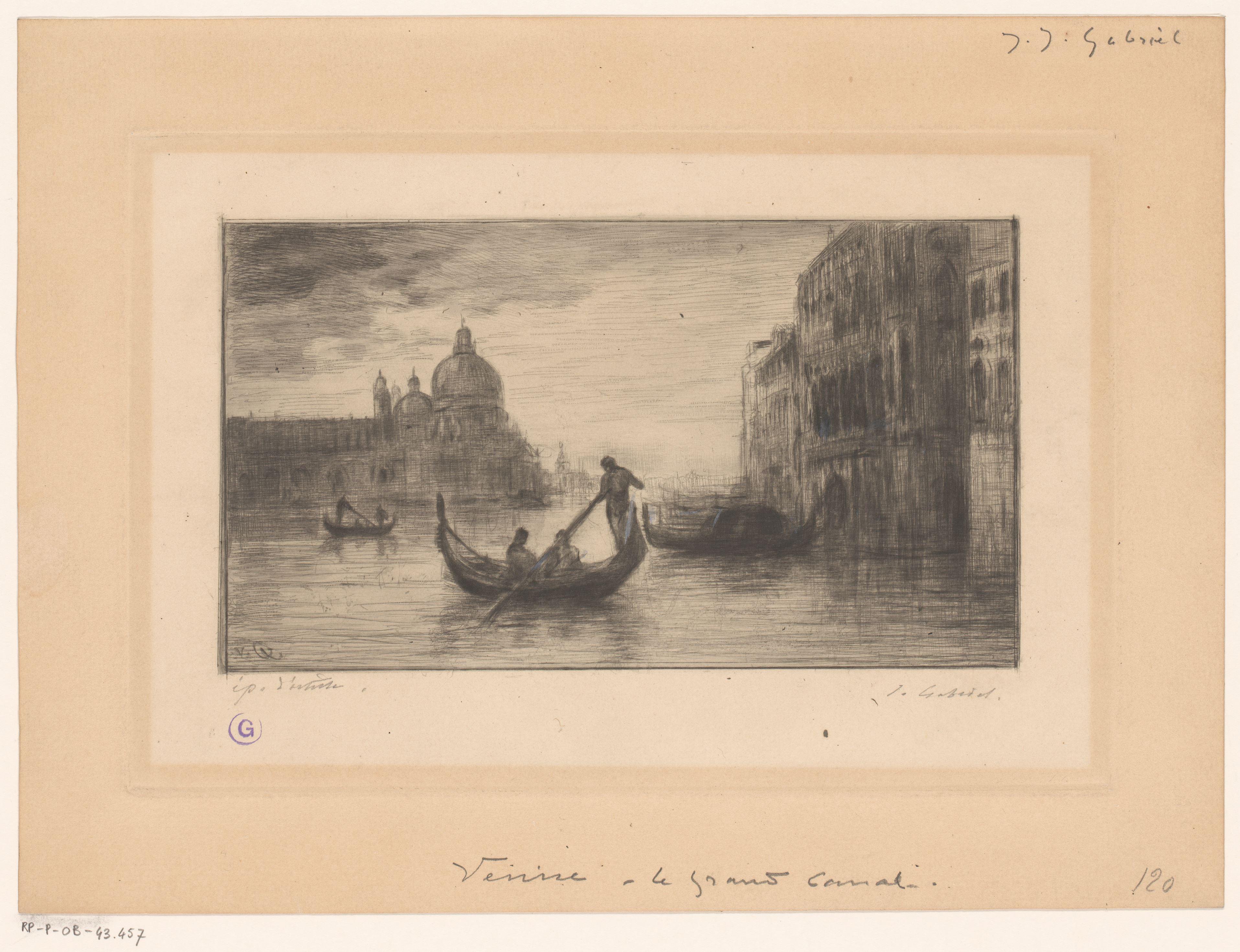 Gezicht op de Canal Grande in Venetië
