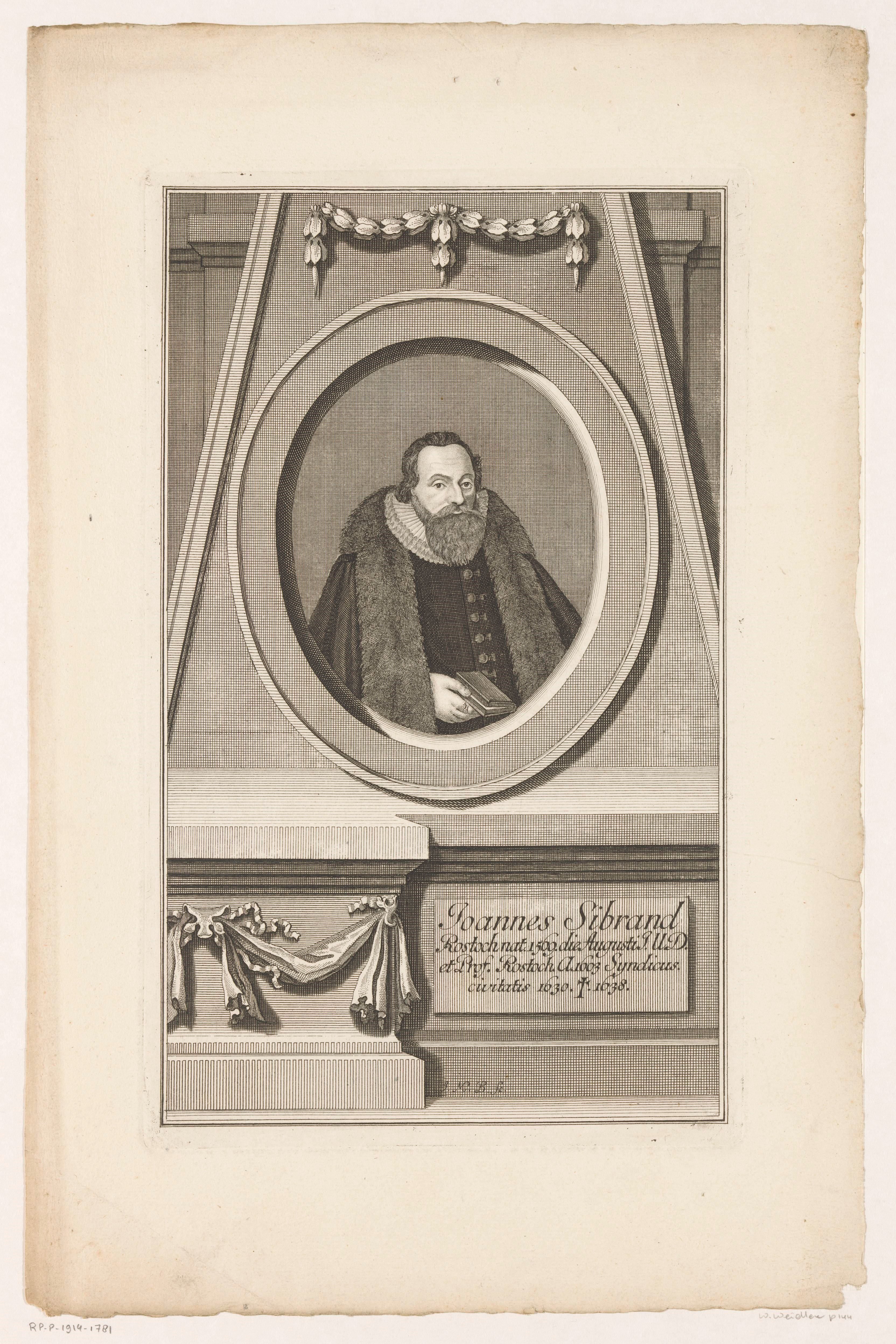 Portret van Johann Sibrand