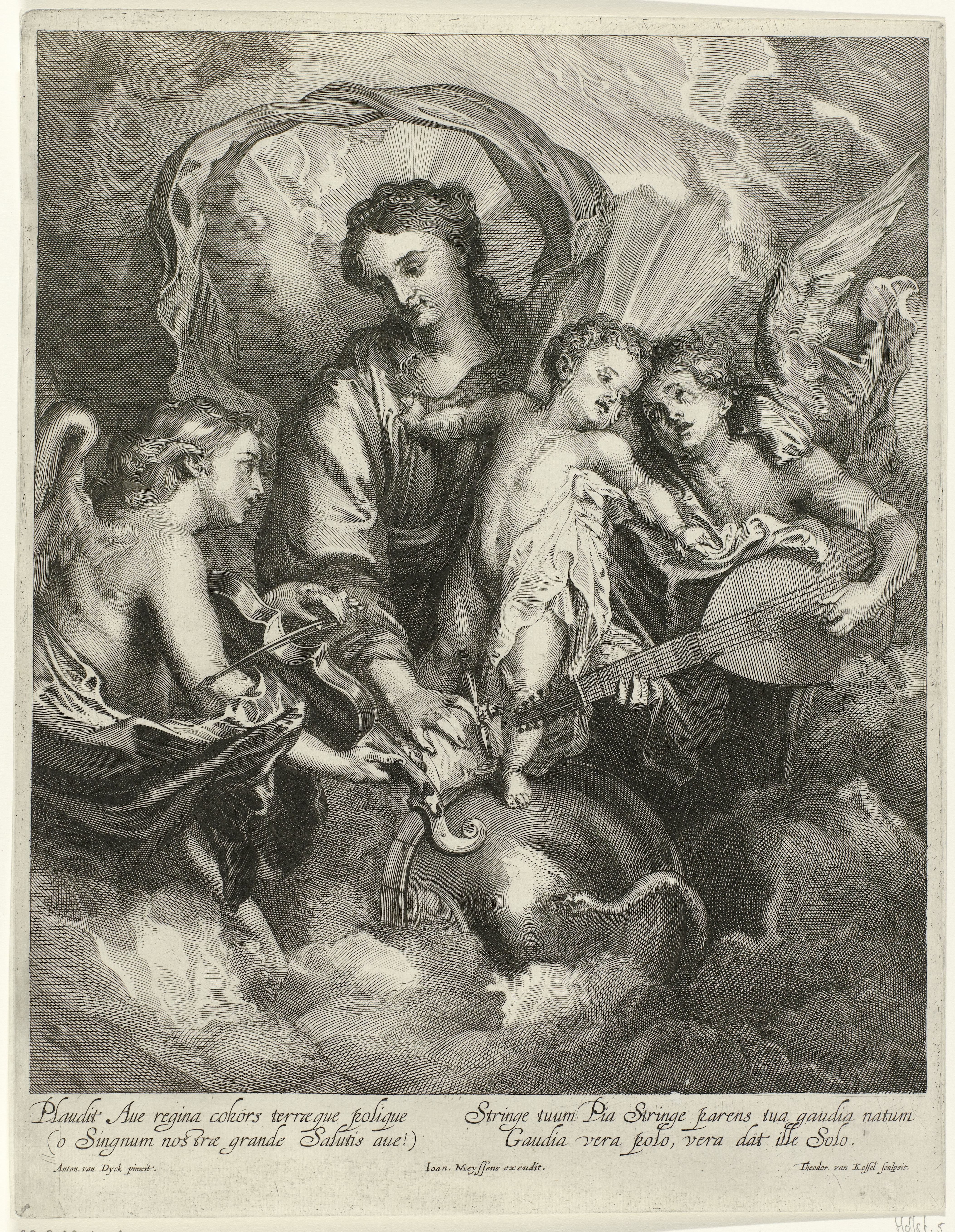 Madonna met Kind in de wolken