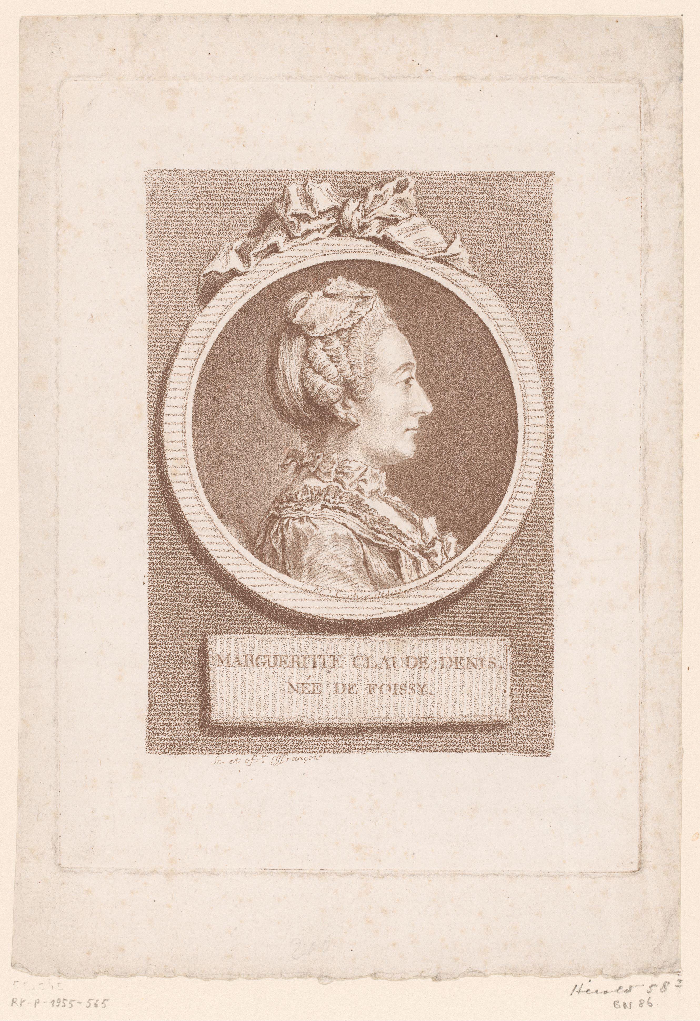 Portret van Marguerite Claude de Foissy
