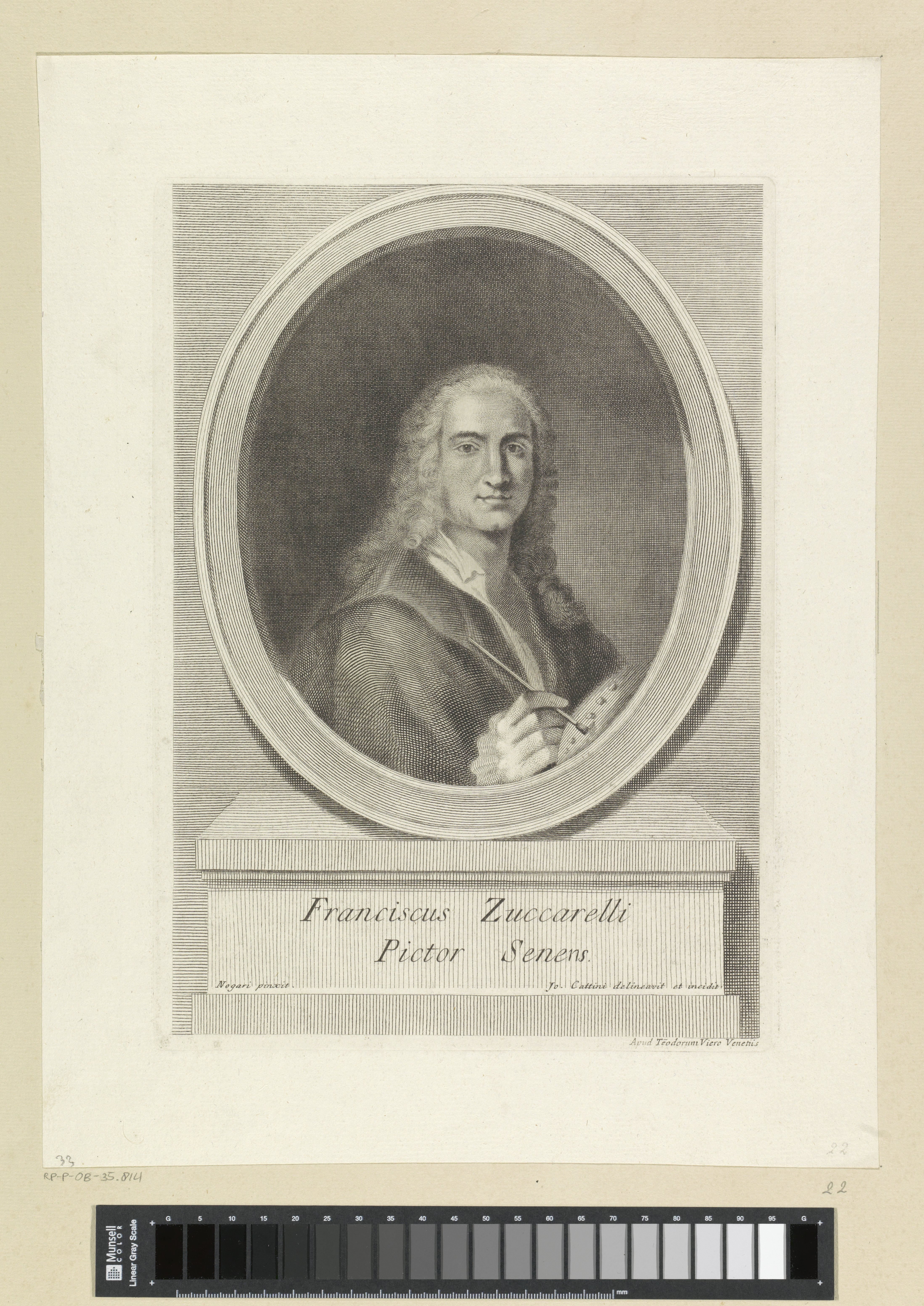 Portret van schilder Francesco Zuccarelli