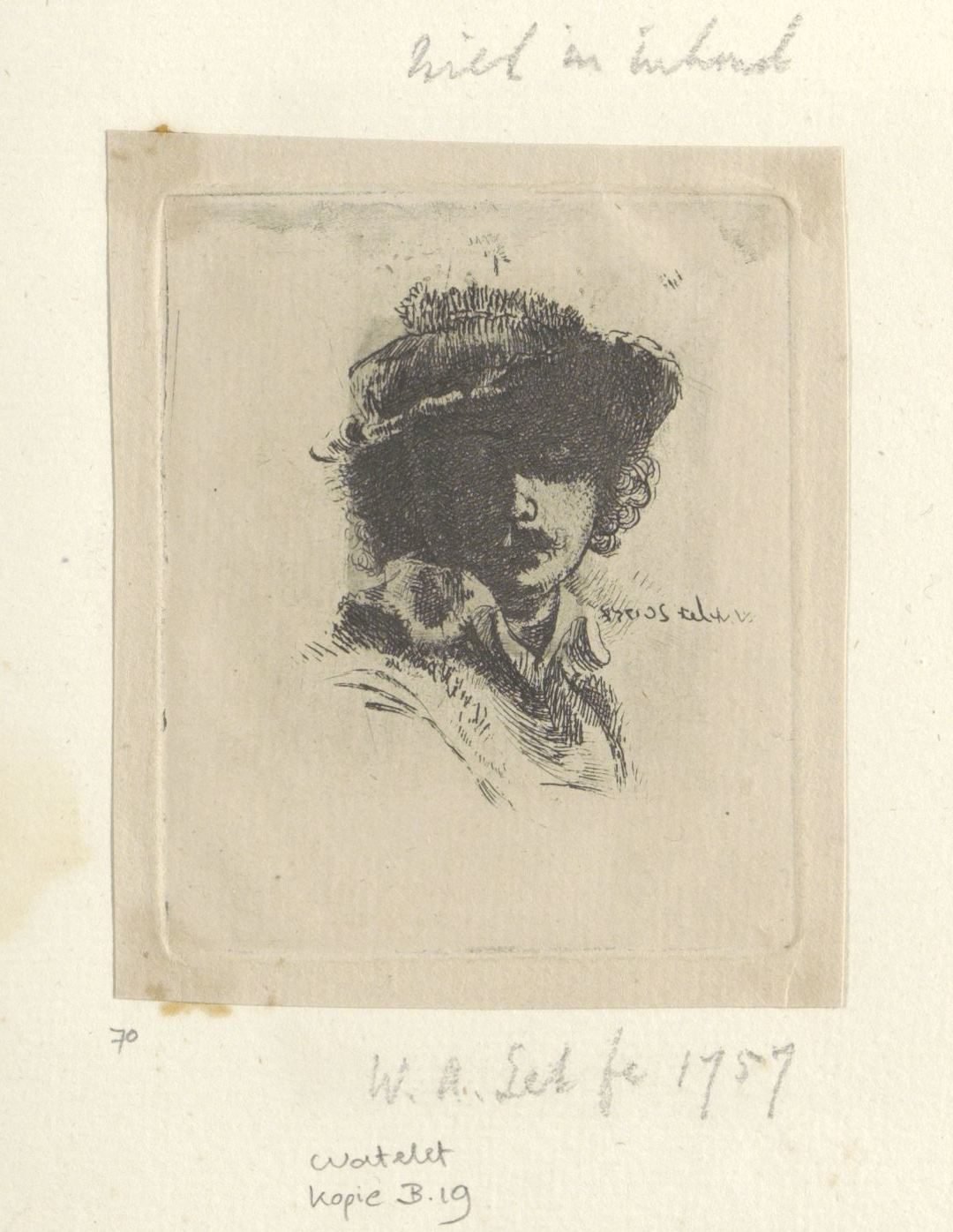 Zelfportret met Saskia: alleen Rembrandt