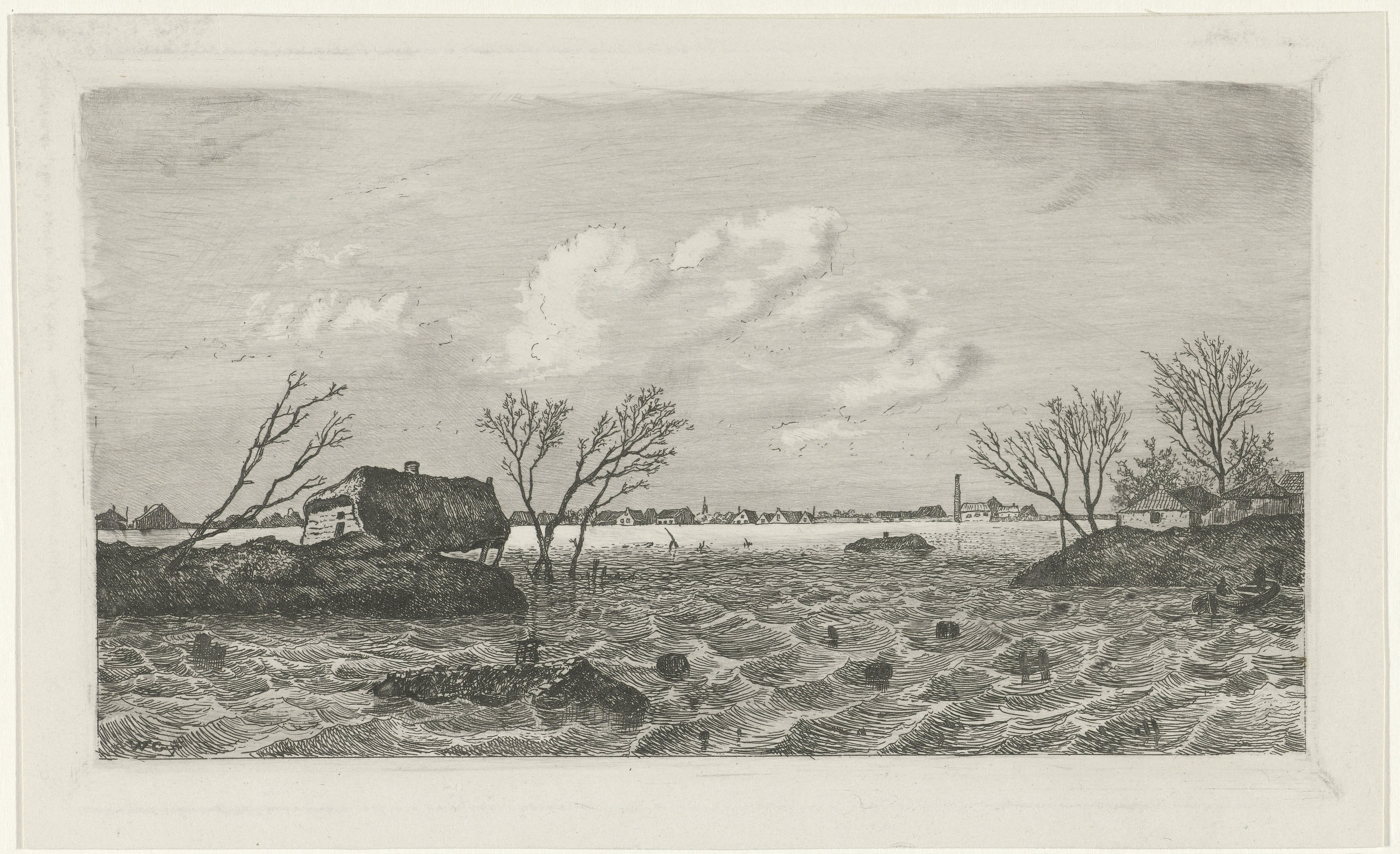 Dijkdoorbraak bij Dreumel, 1855