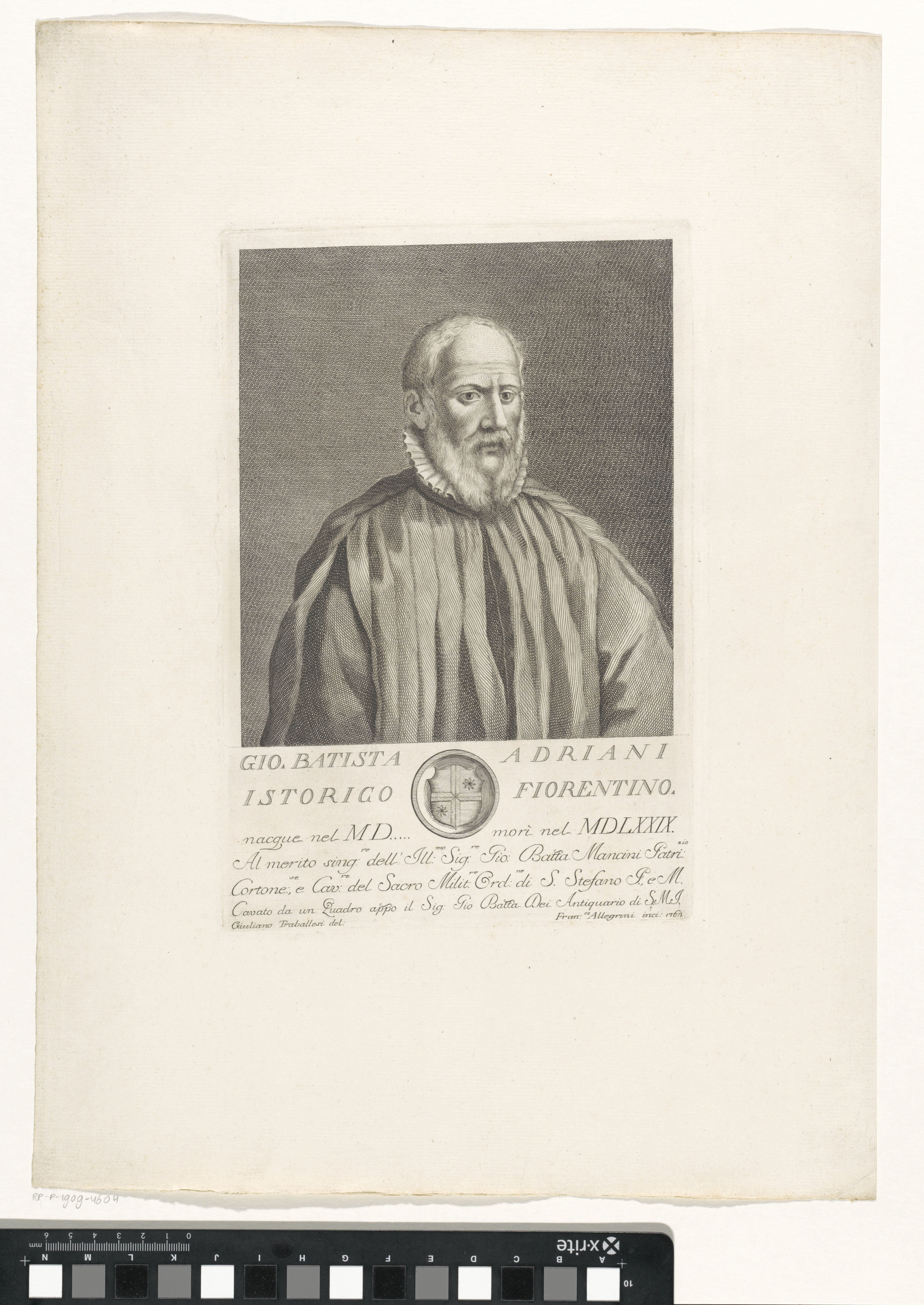 Portret van Giovanni Battista Adriani