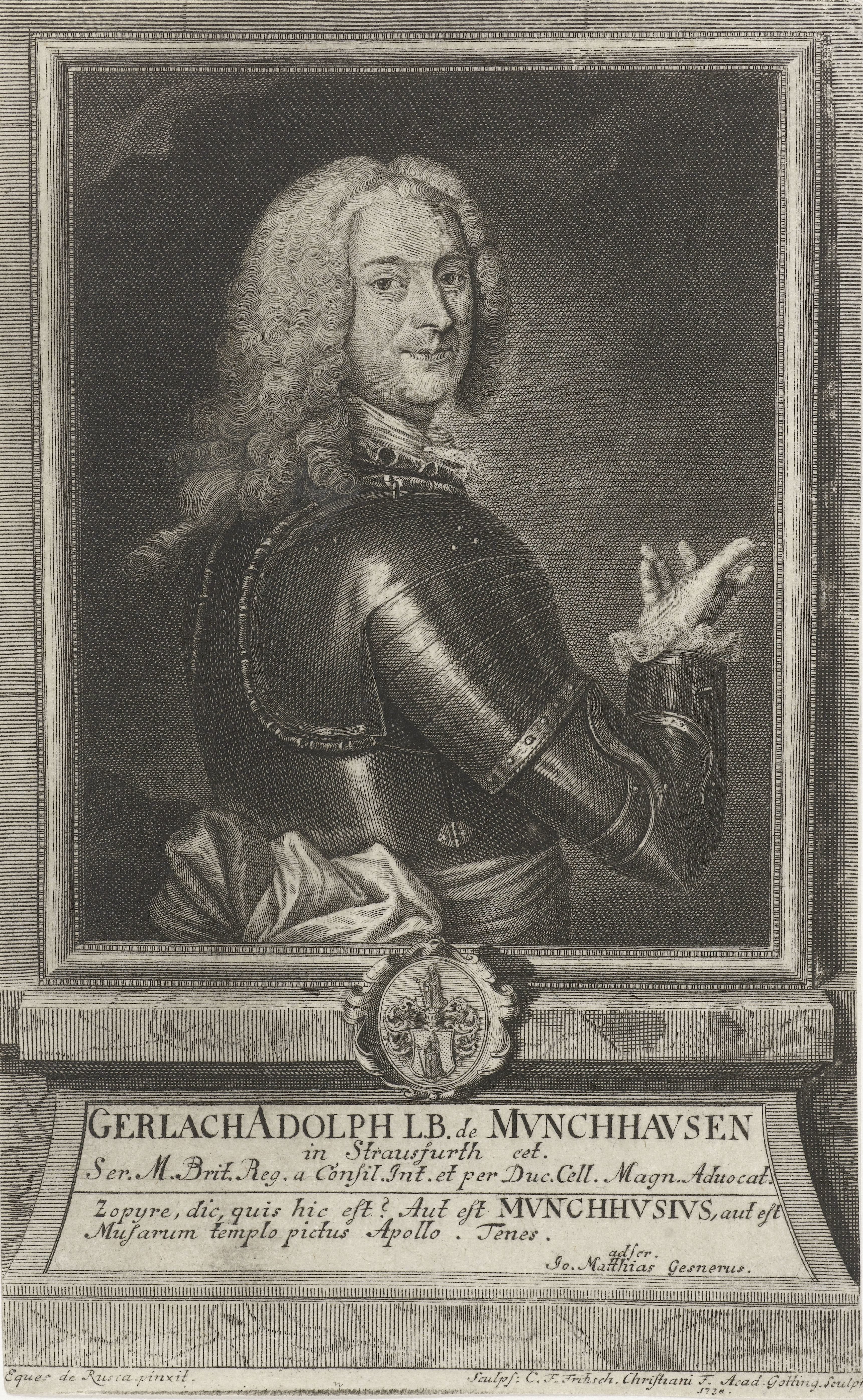Portret van Gerlach Adolph van Münchhausen