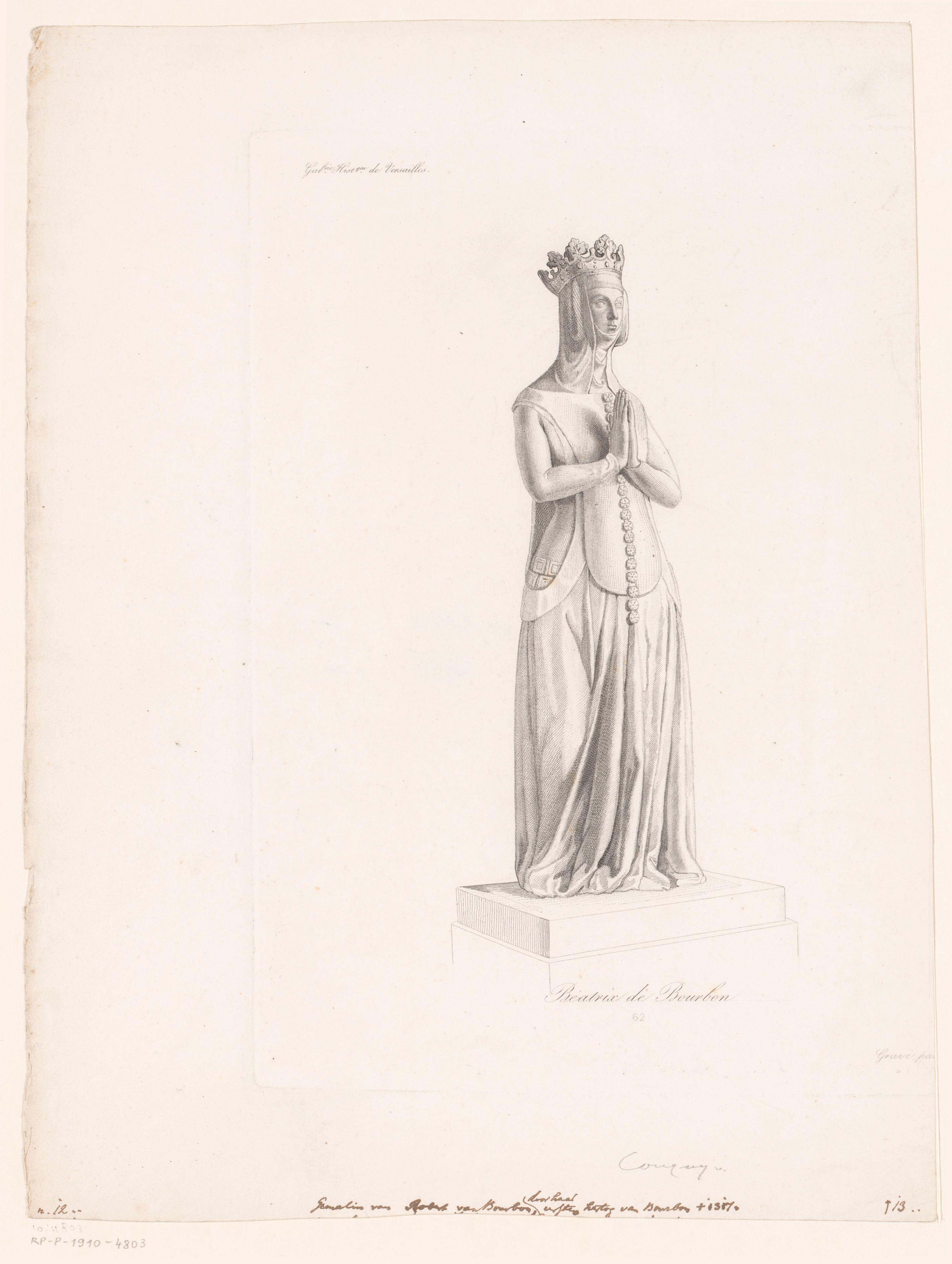Portret van Béatrix van Bourbon