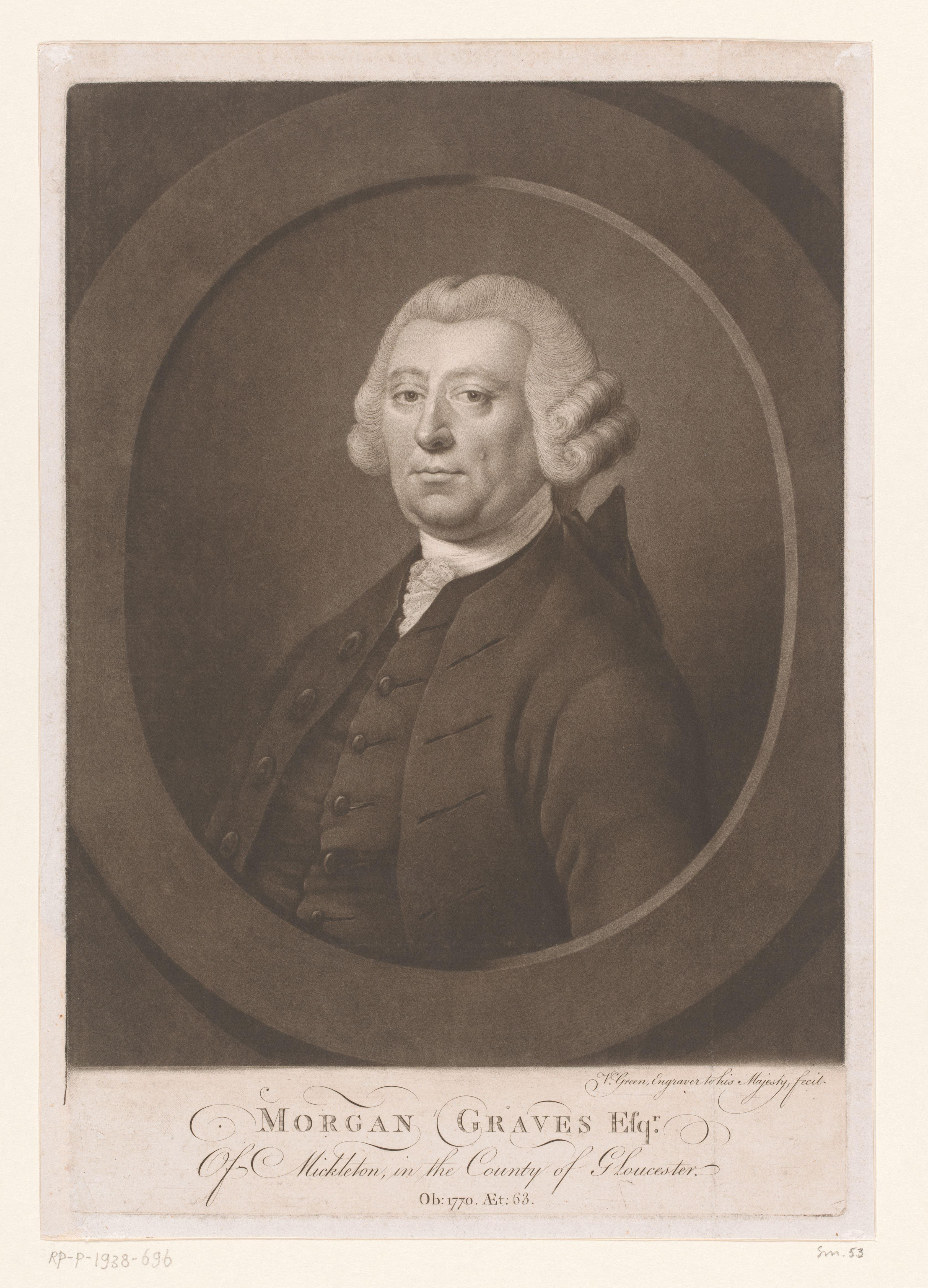 Portret van Morgan Graves Esq. op 63-jarige leeftijd