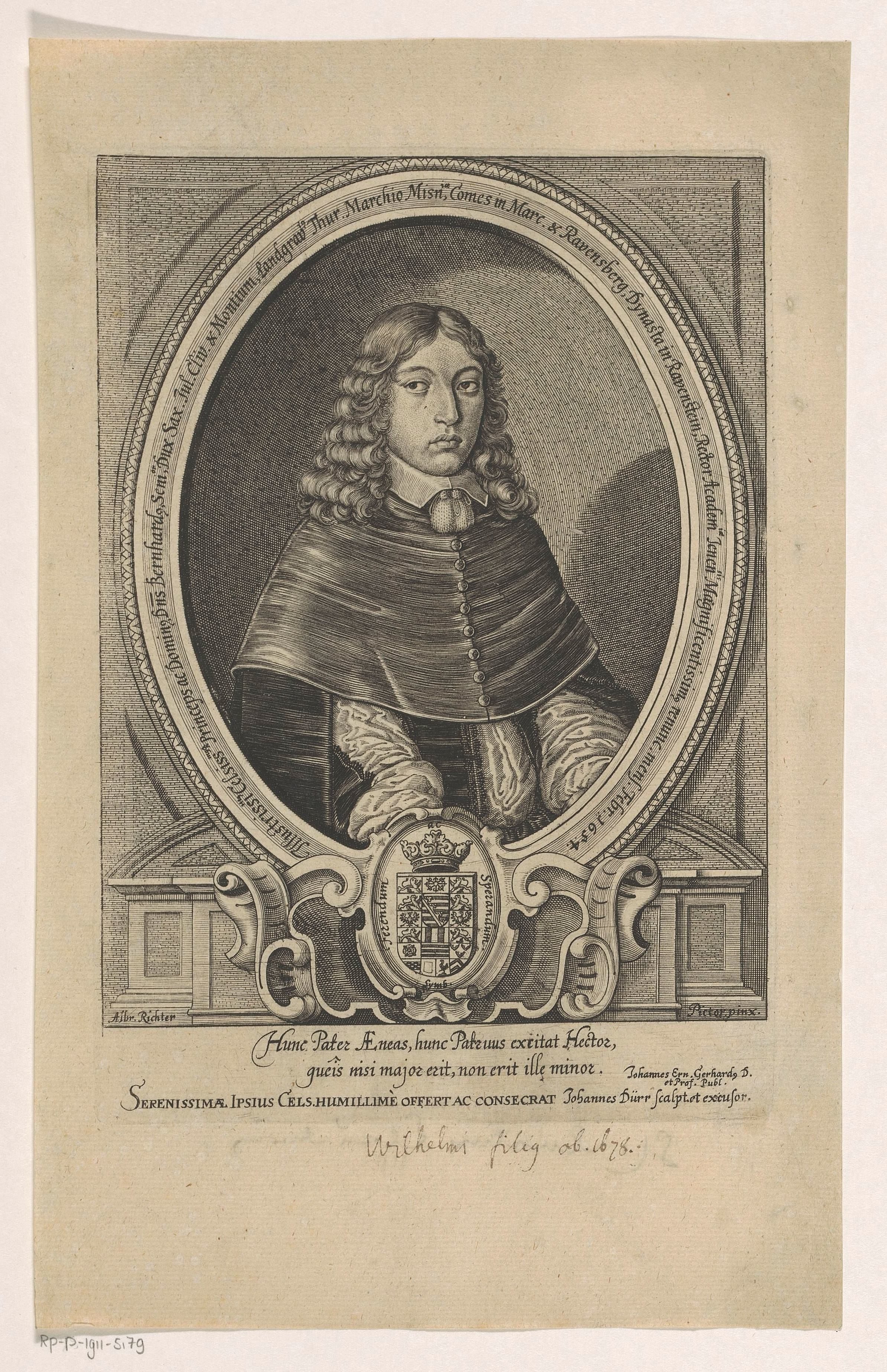 Portret van Bernhard van Saksen-Jena