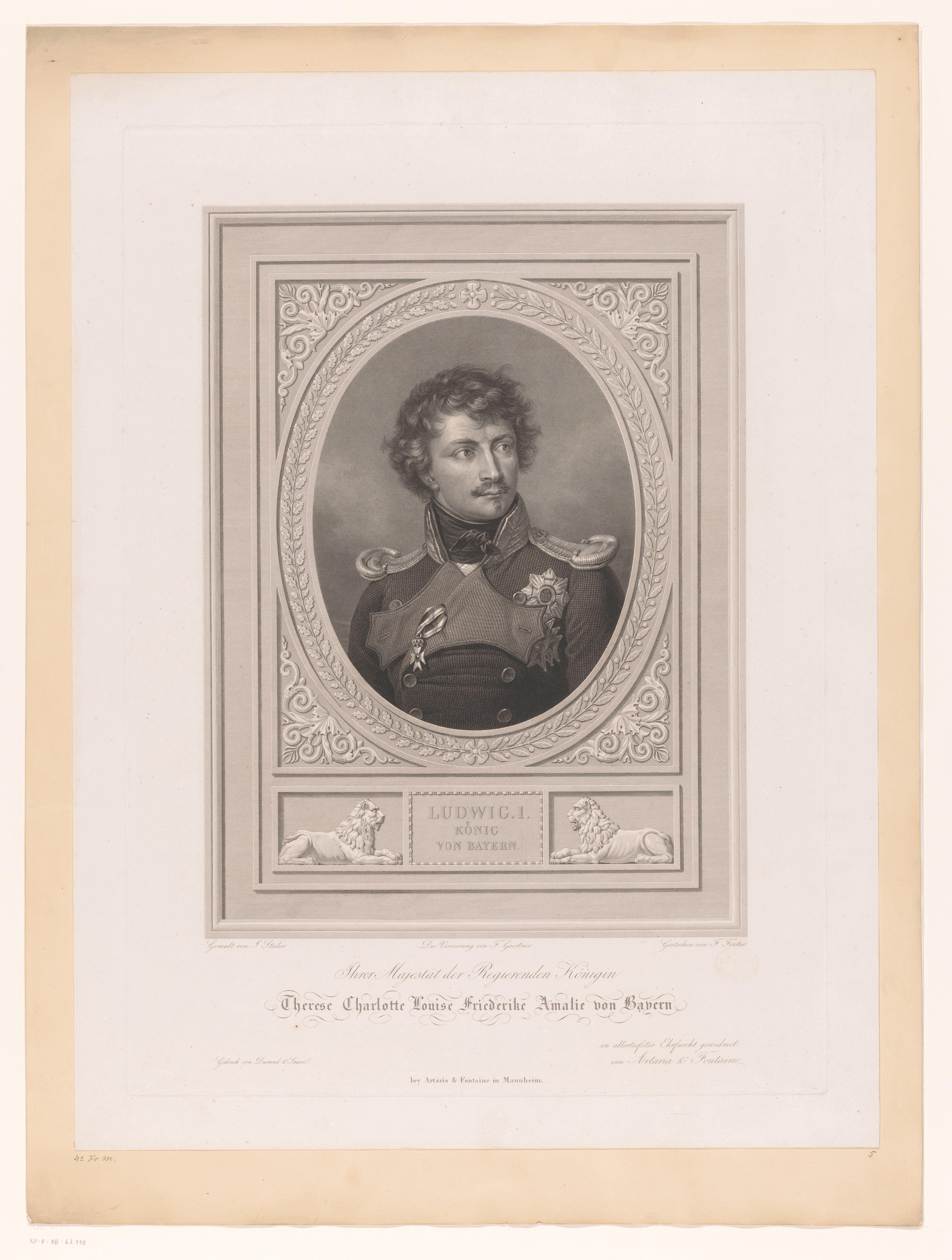 Portret van Lodewijk I van Beieren