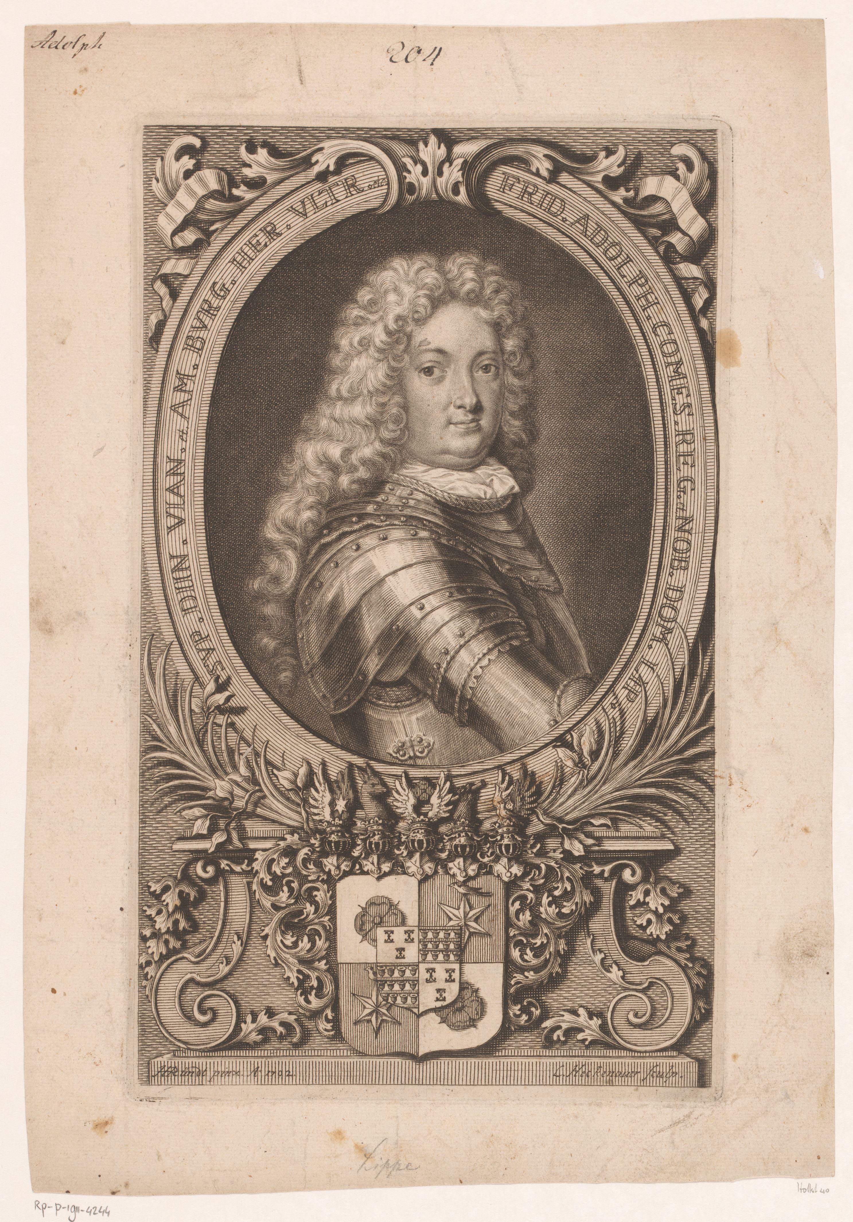 Portret van Friedrich Adolf Graf zur Lippe-Detmold
