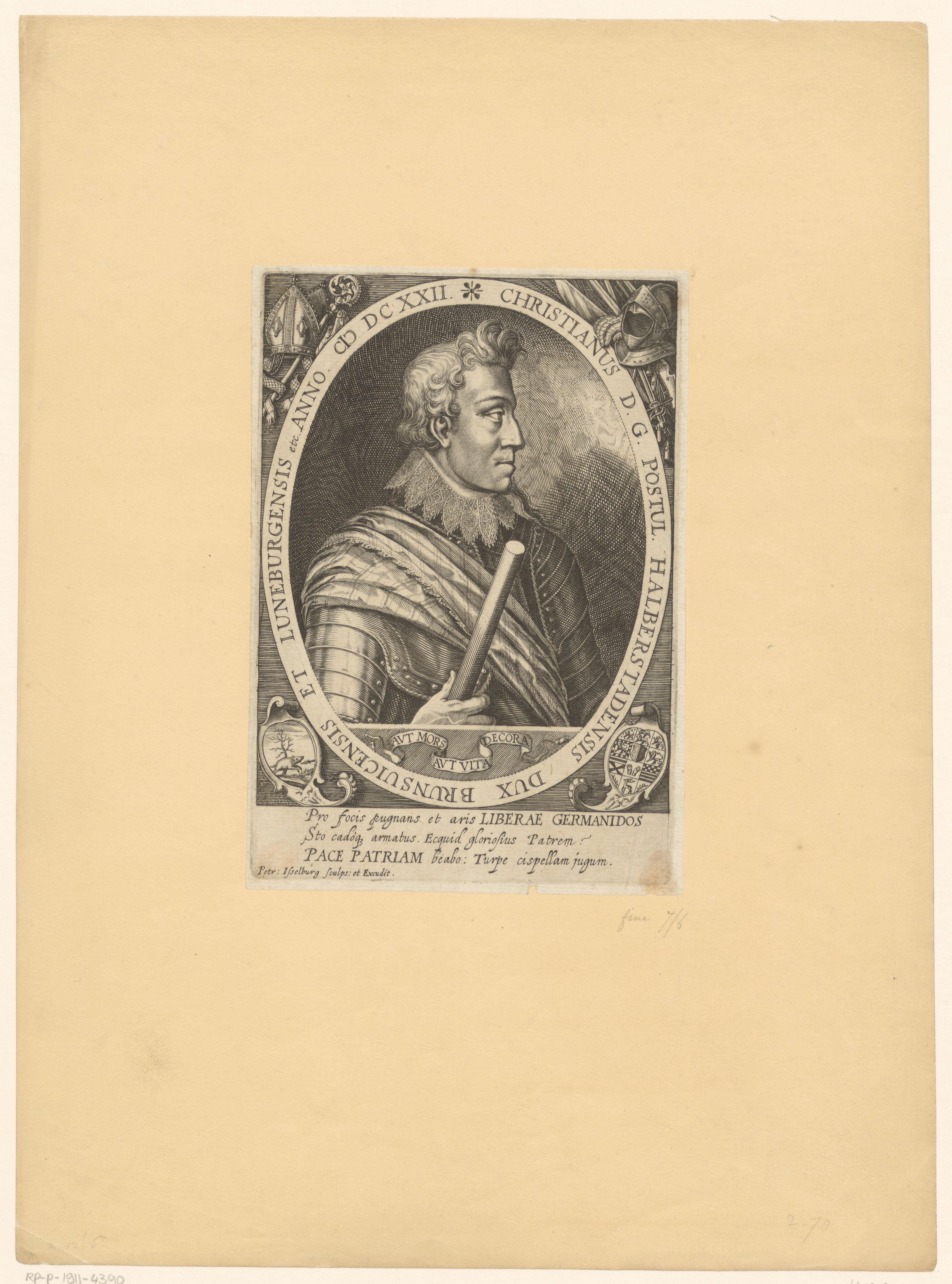 Portret van Christian von Braunschweig