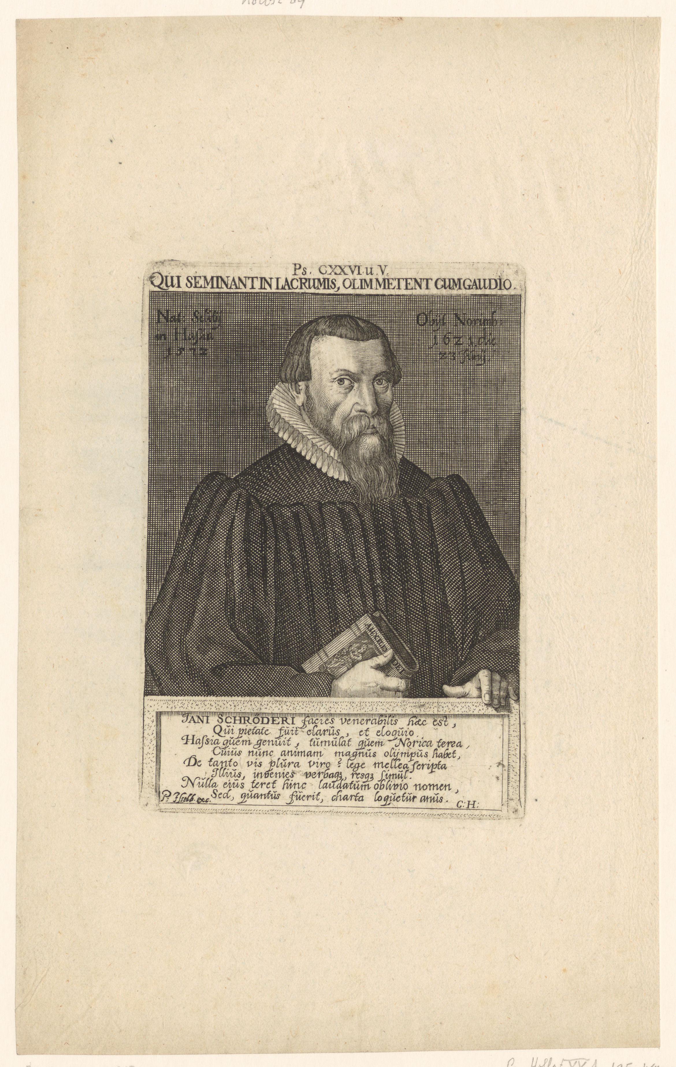 Portret van Johann Schröder