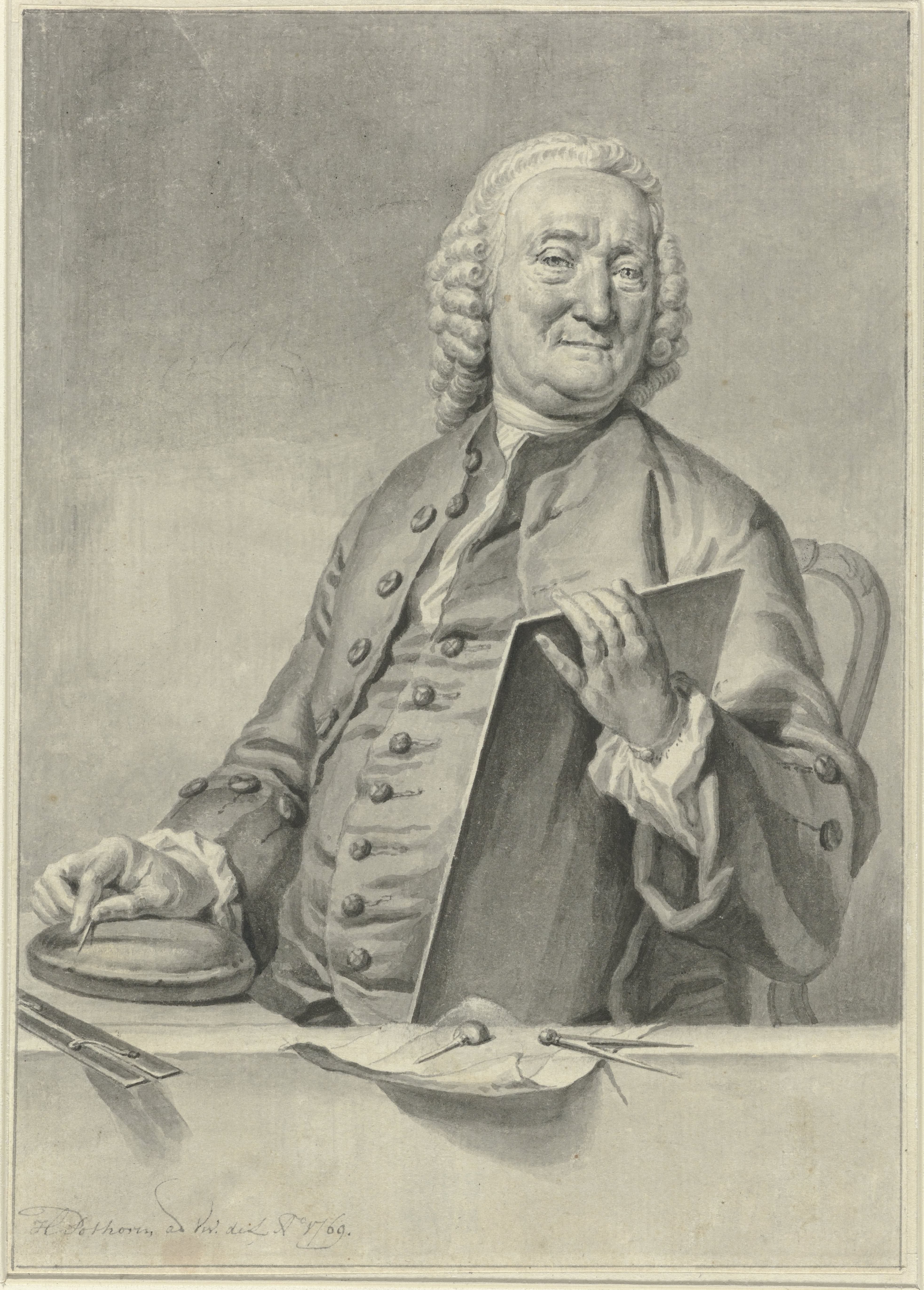 Portret van Jacobus Houbraken
