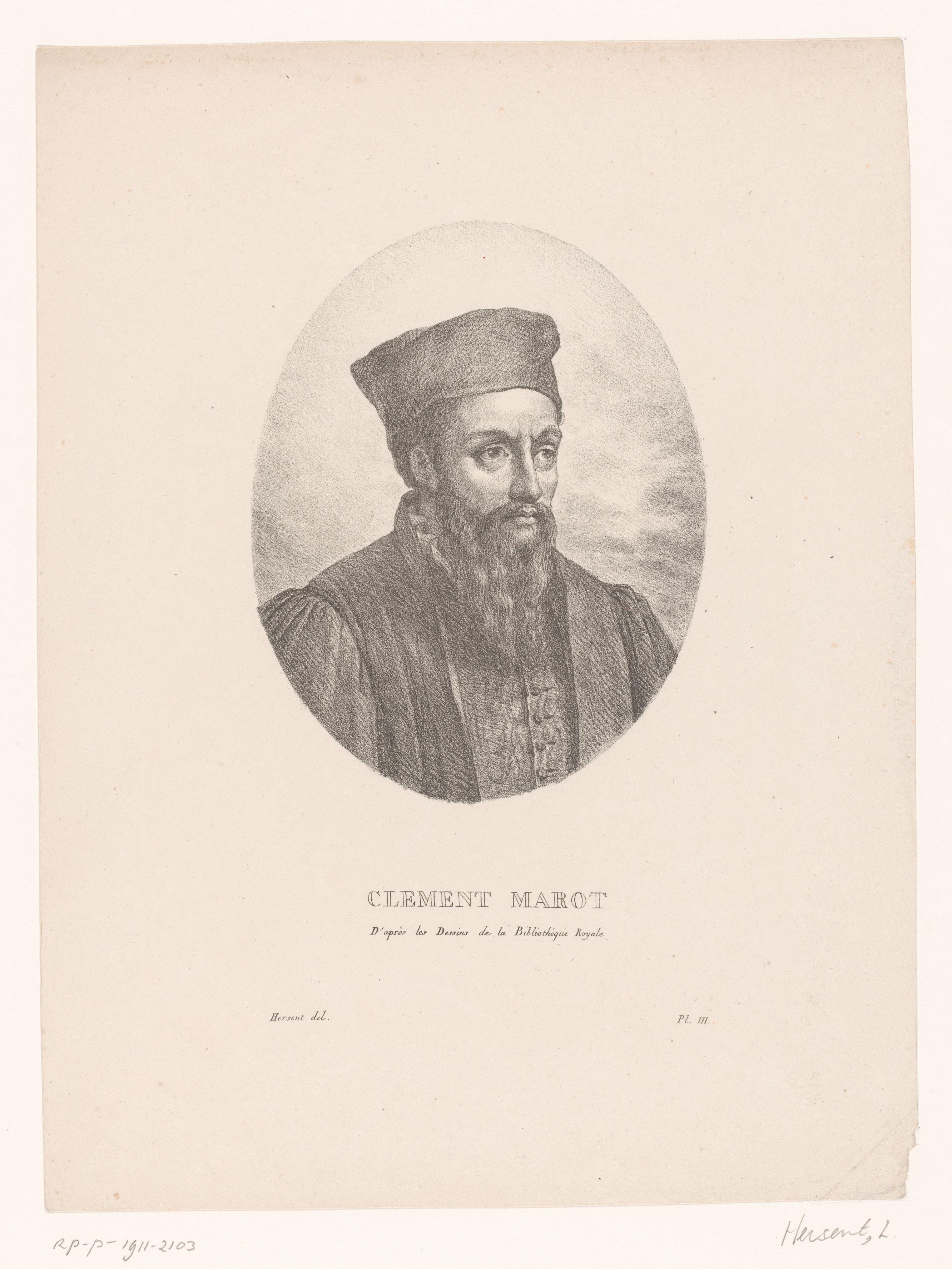 Portret van Clément Marot