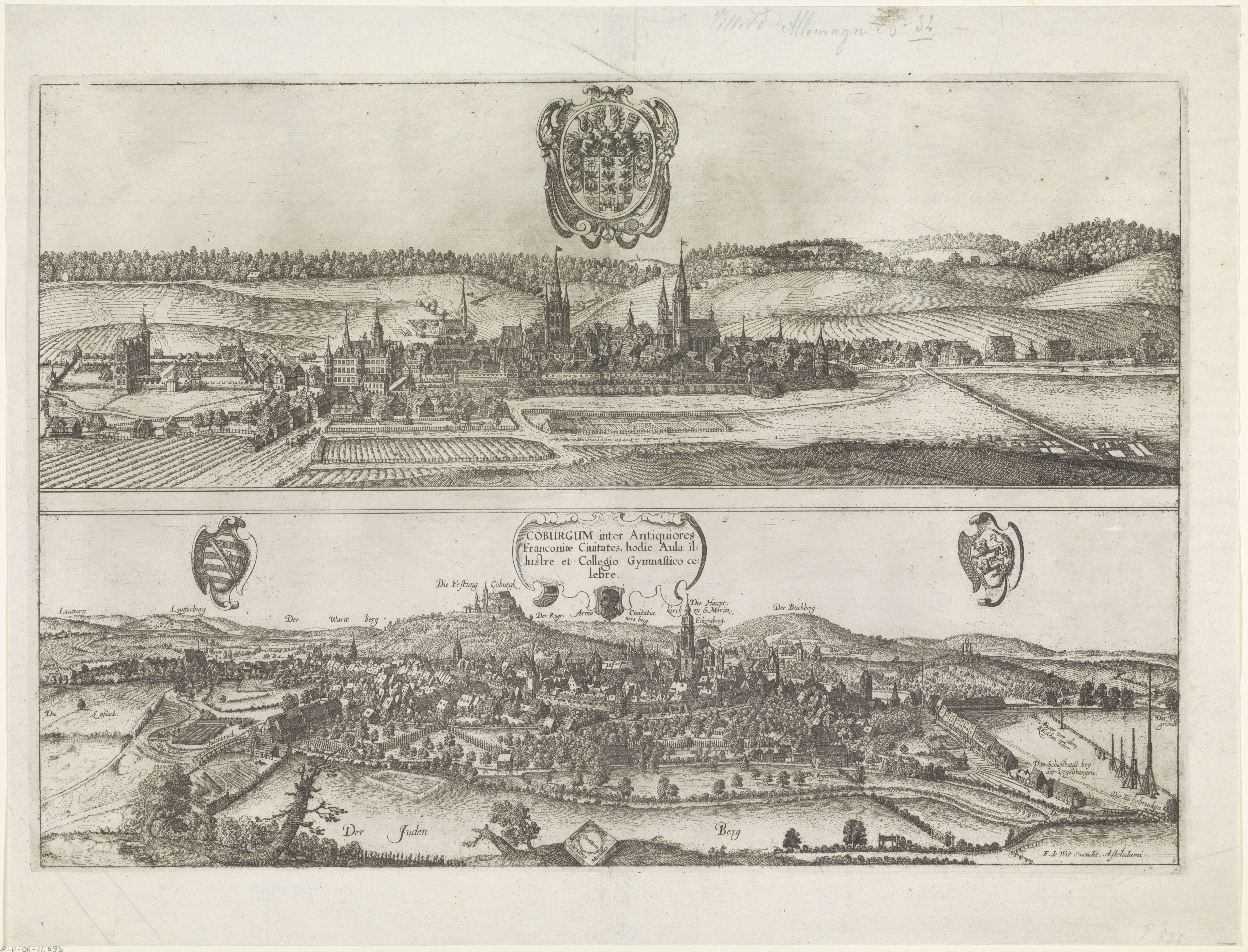 Gezichten op Ansbach en Coburg