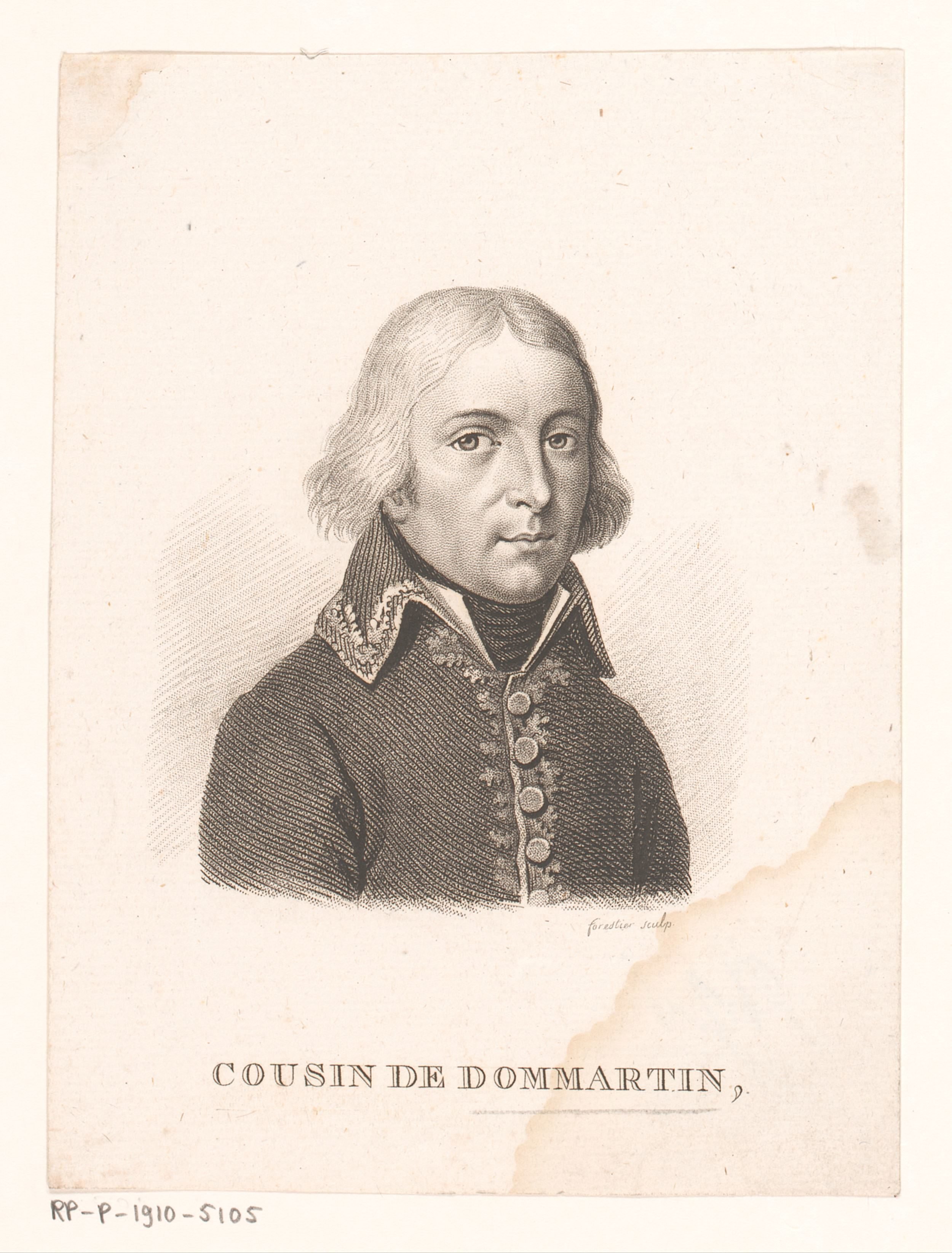 Portret van Elzéard Auguste Cousin de Dommartin