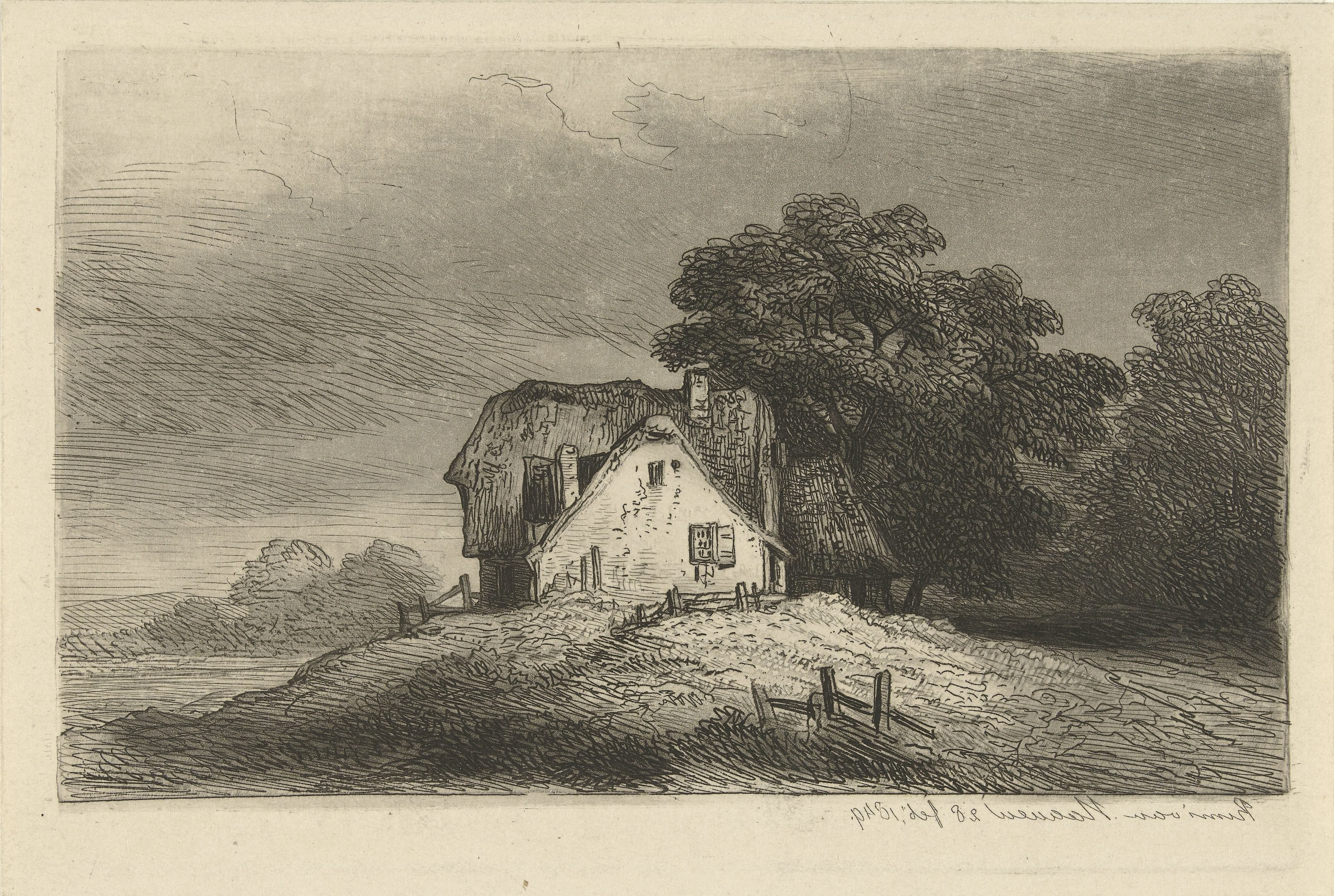 Huizen op een heuvel