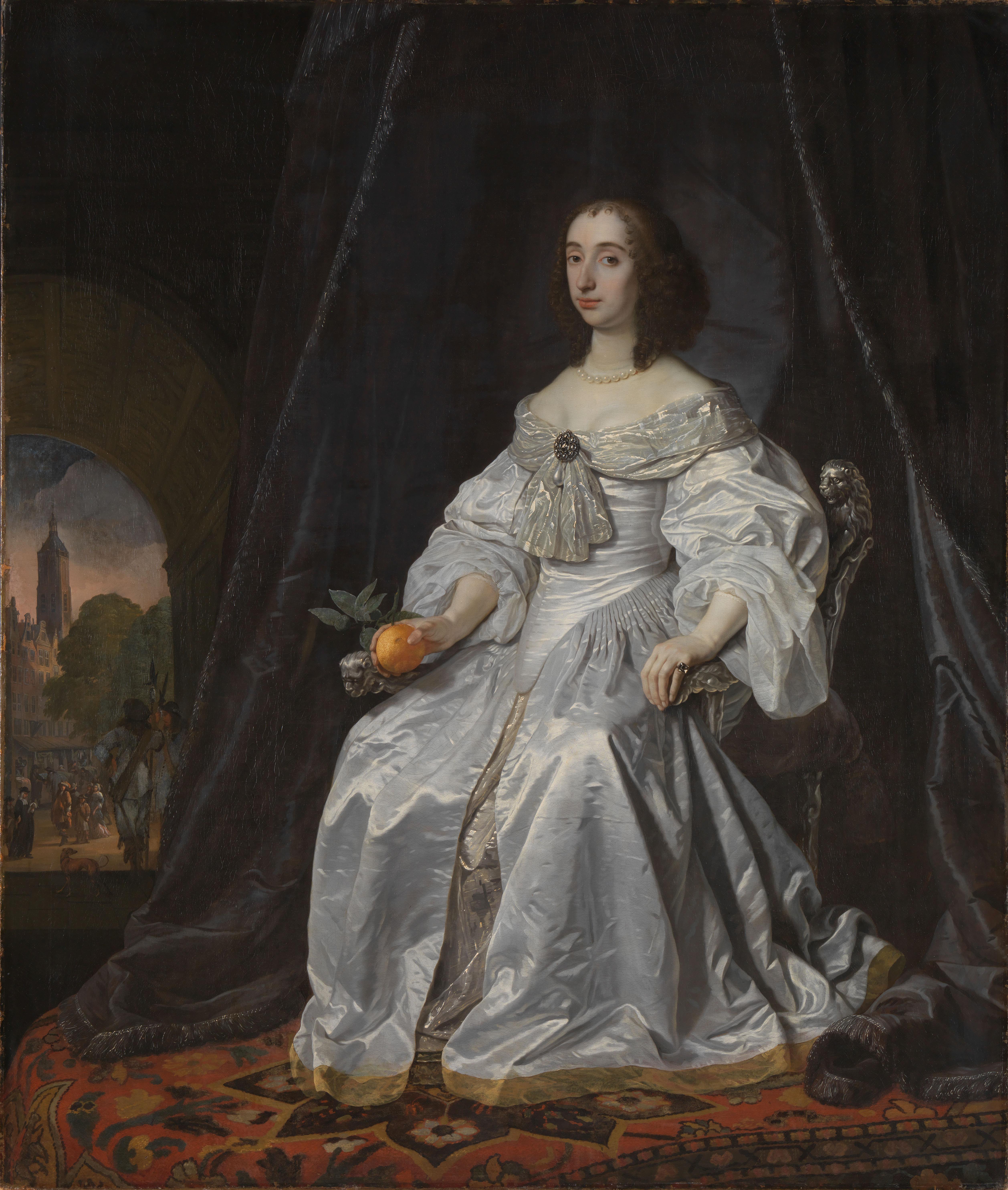 Maria Stuart als weduwe van Willem II