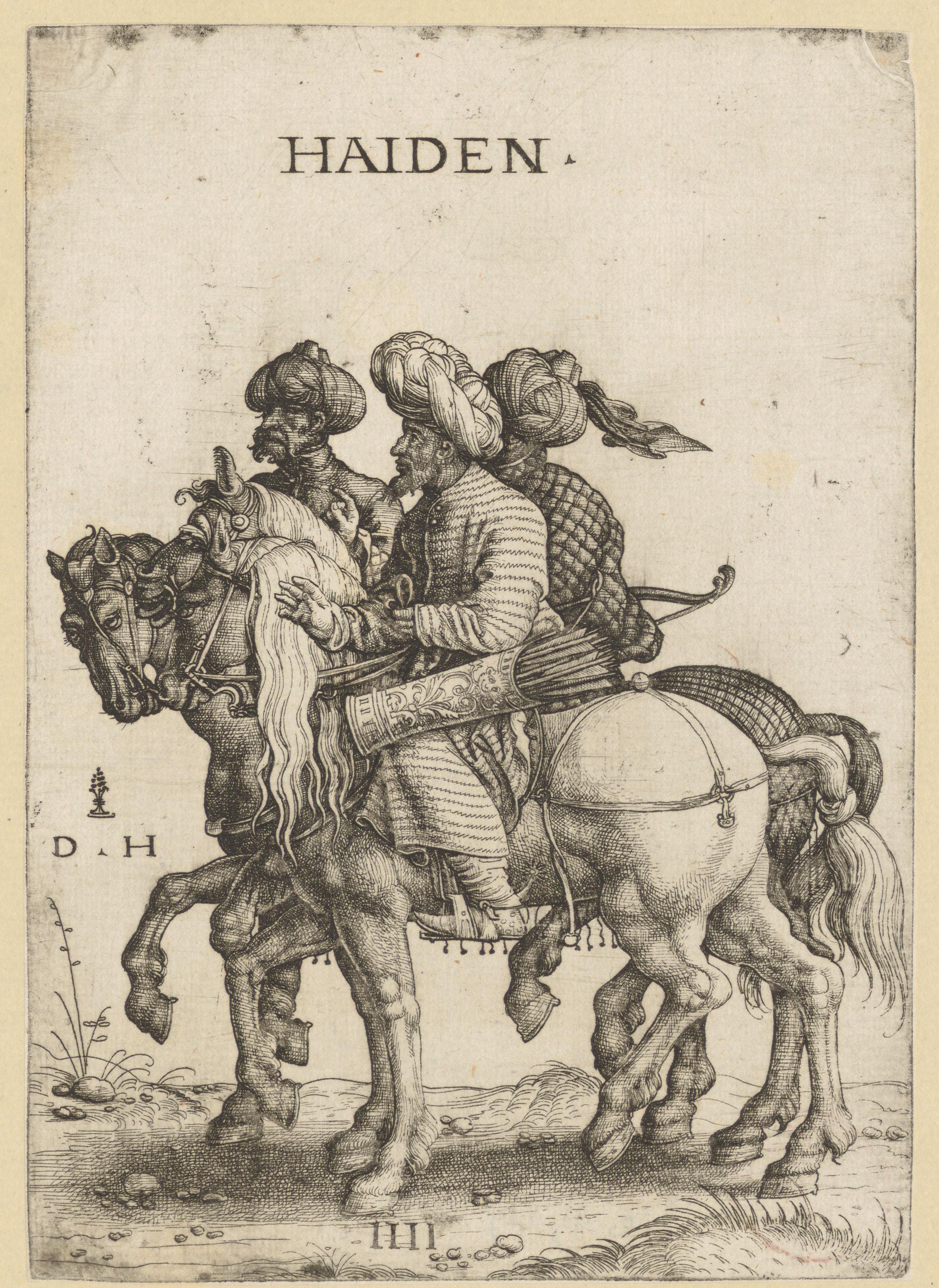 Drie mannen te paard
