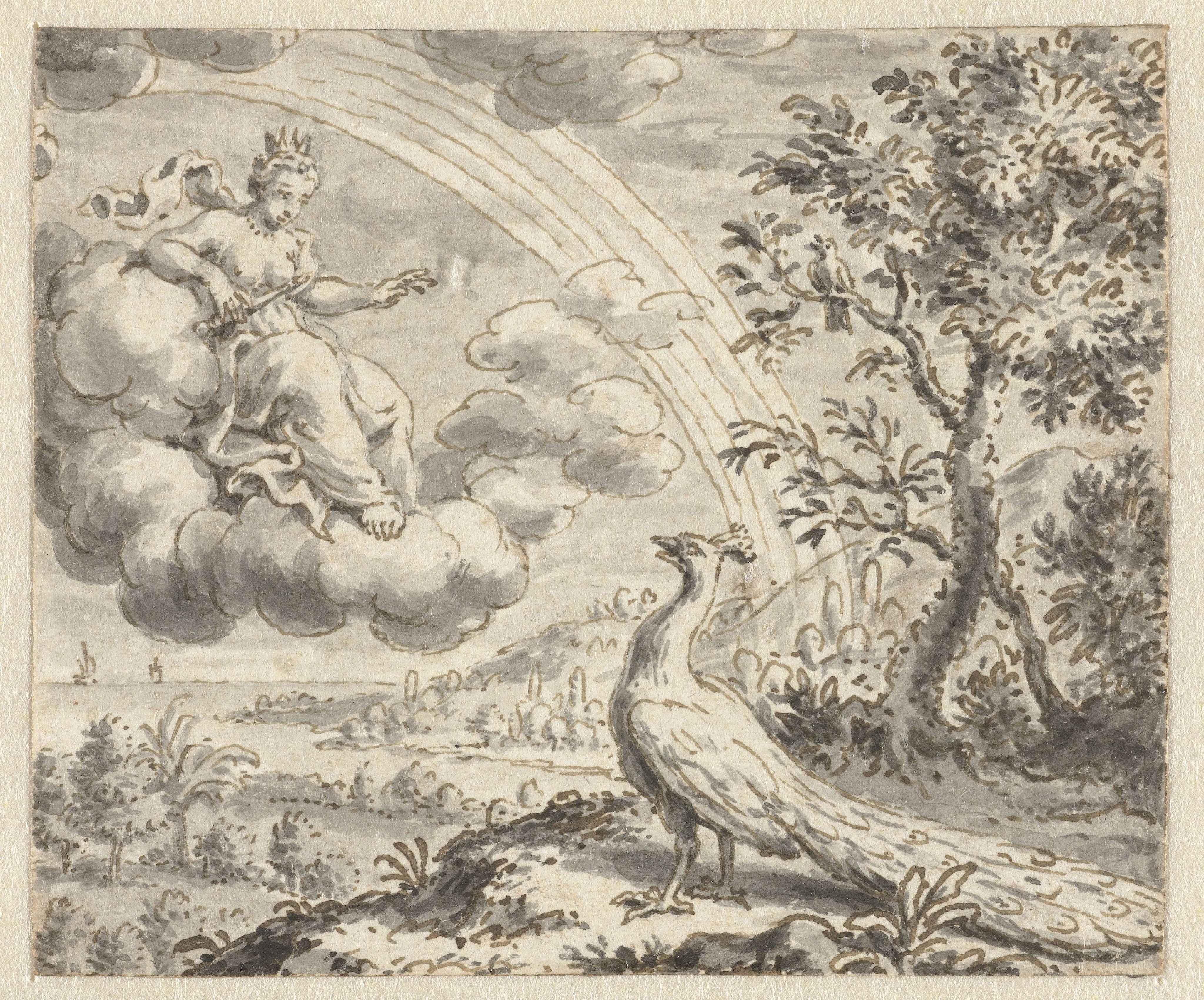 Pauw die zich beklaagt bij Juno