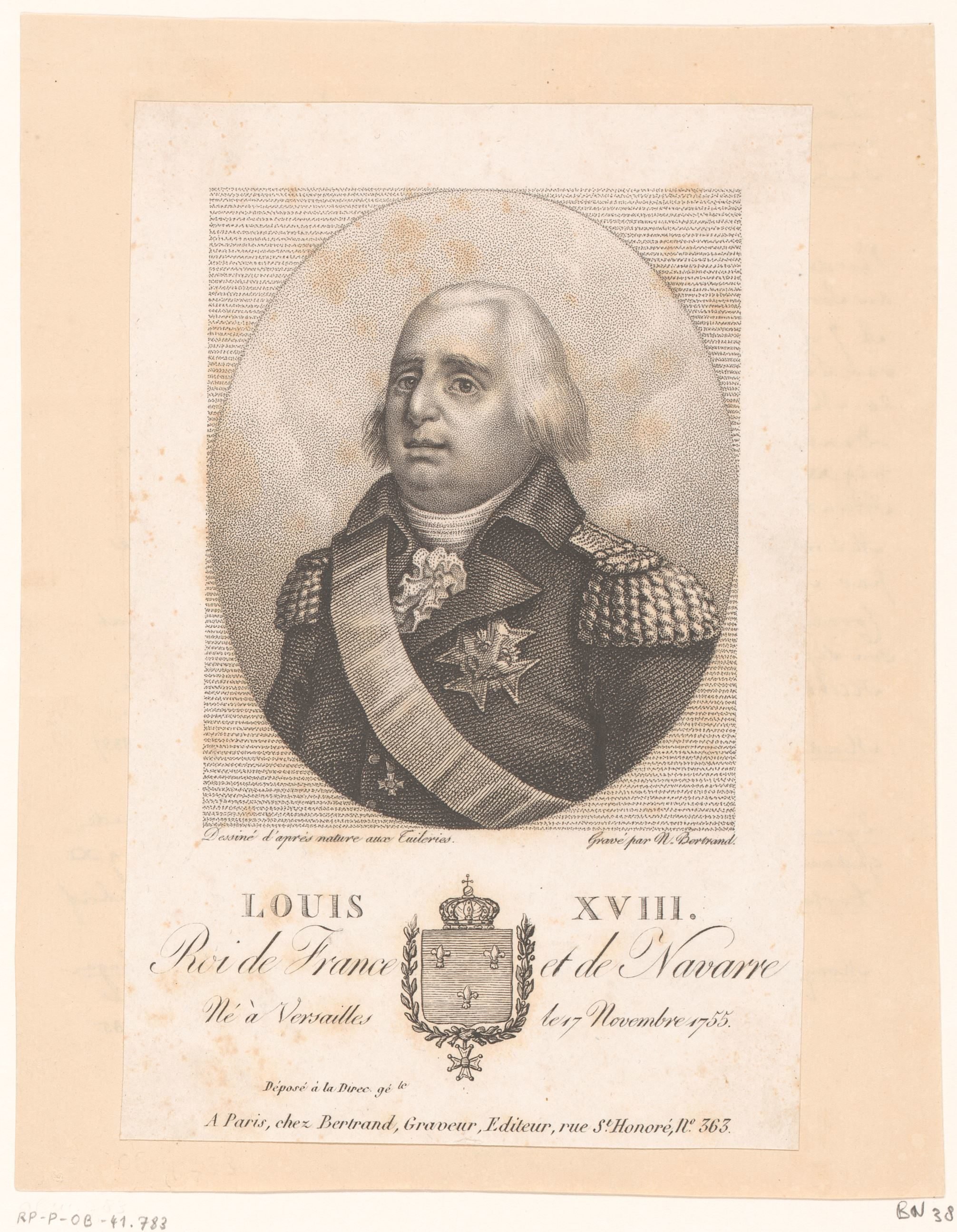 Portret van Lodewijk XVIII