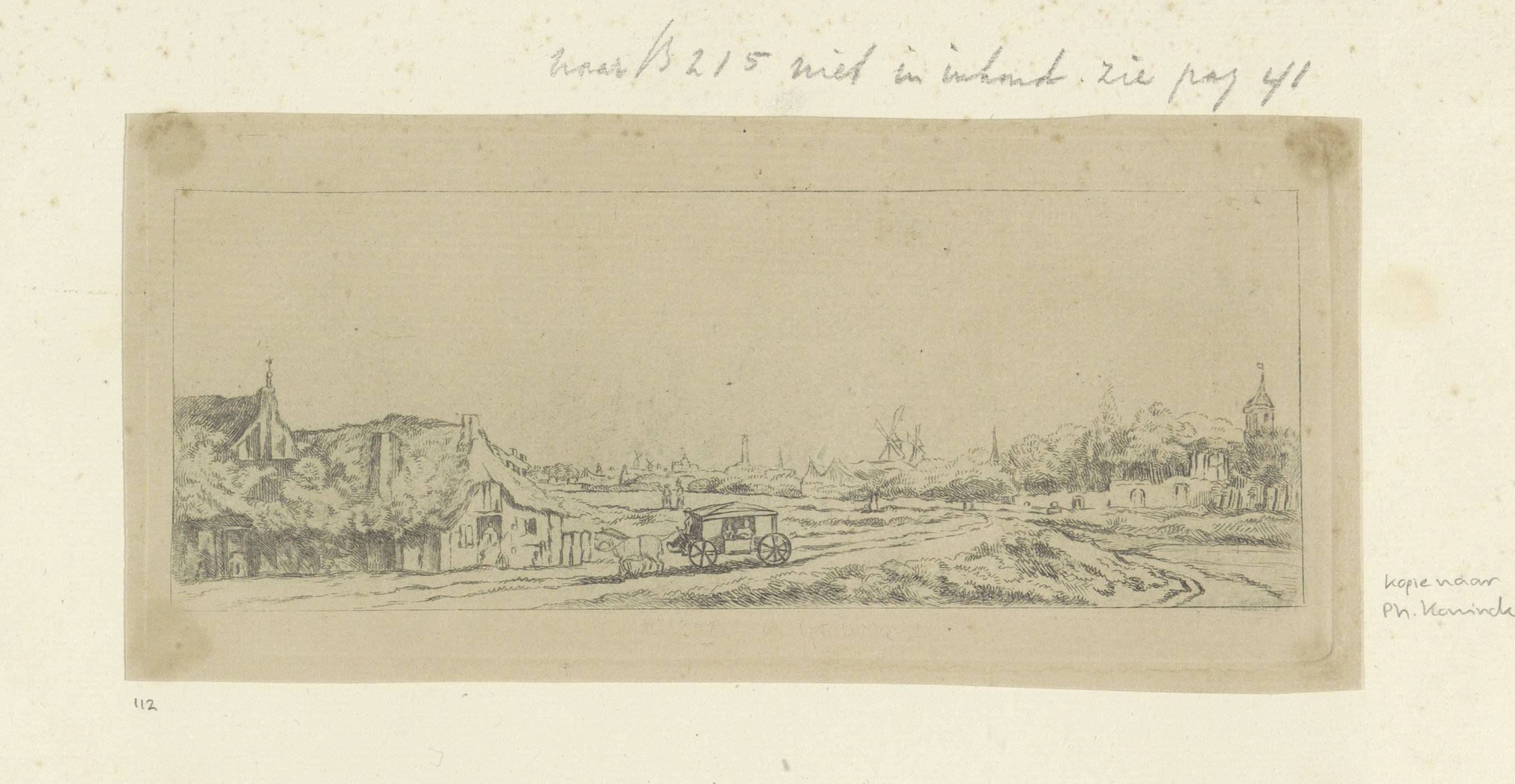 Landschap met een koets