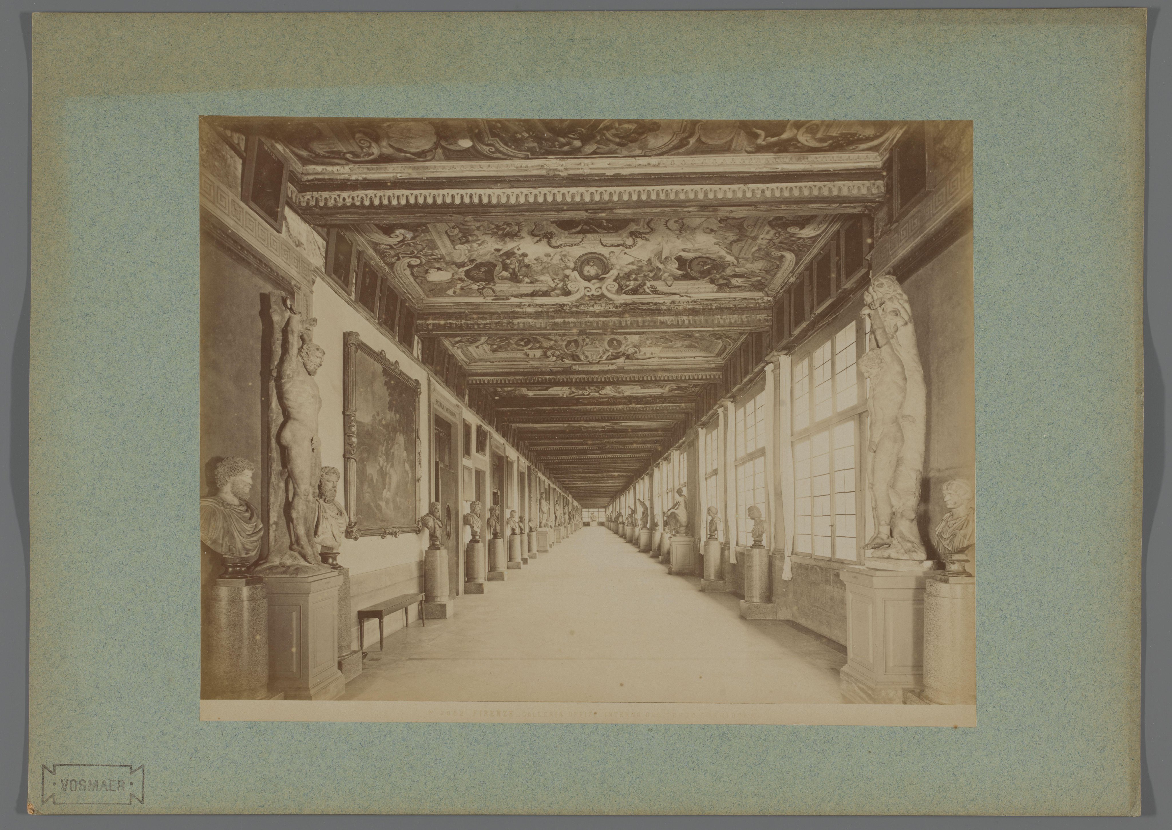 Galerij in de Galleria degli Uffizi te Florence, Italië