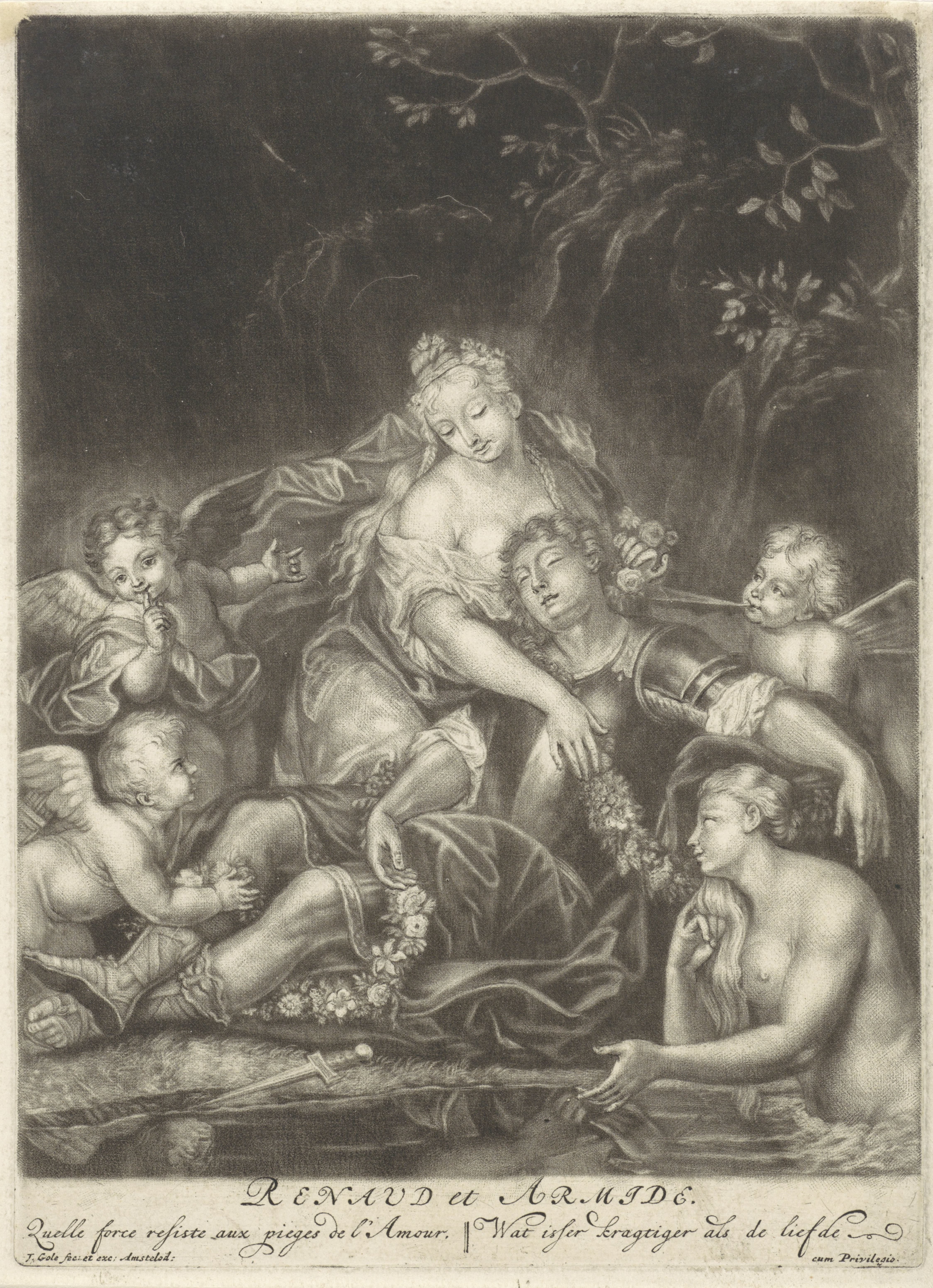Armida en de slapende Rinaldo