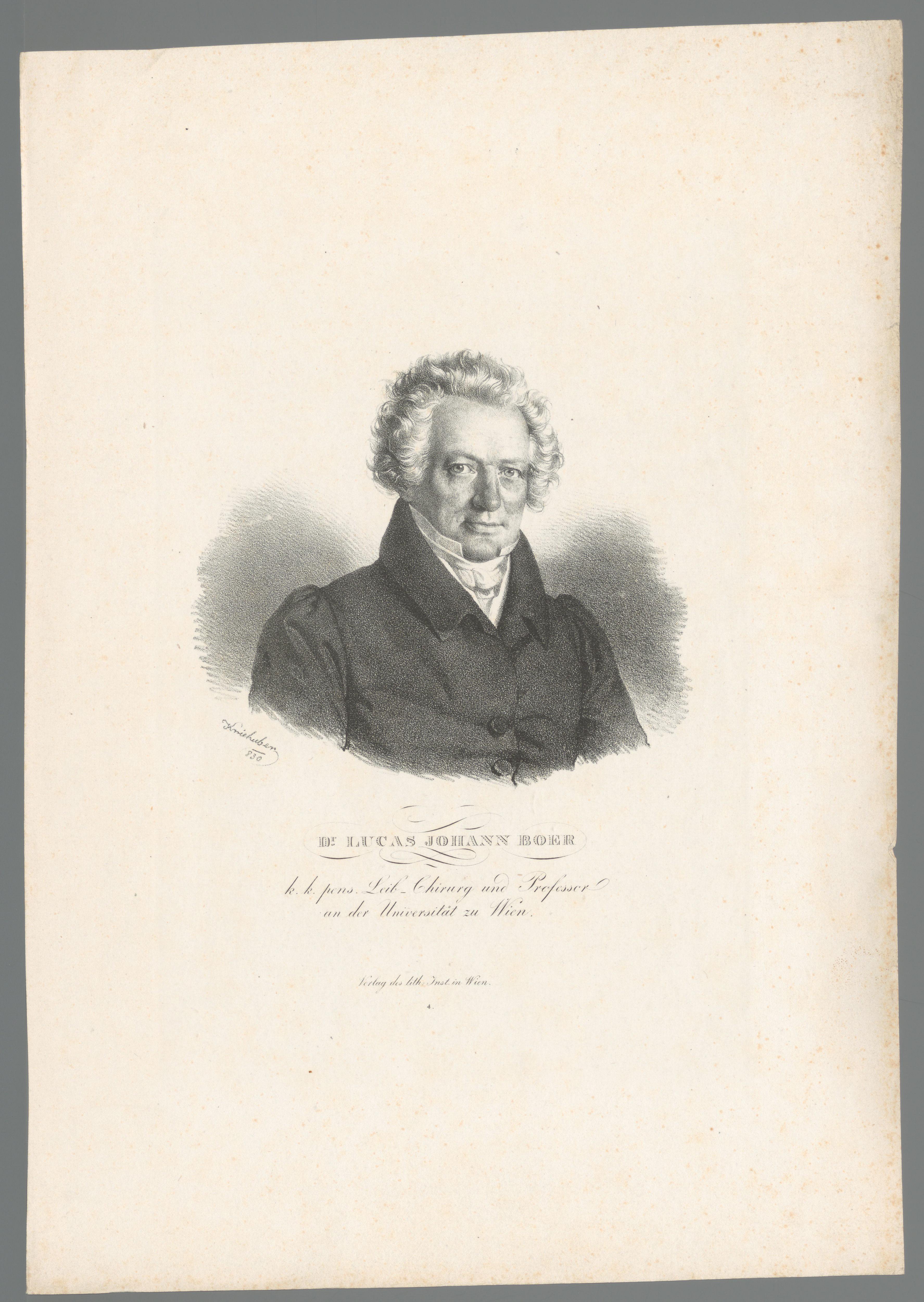 Portret van Johann Lucas Boër