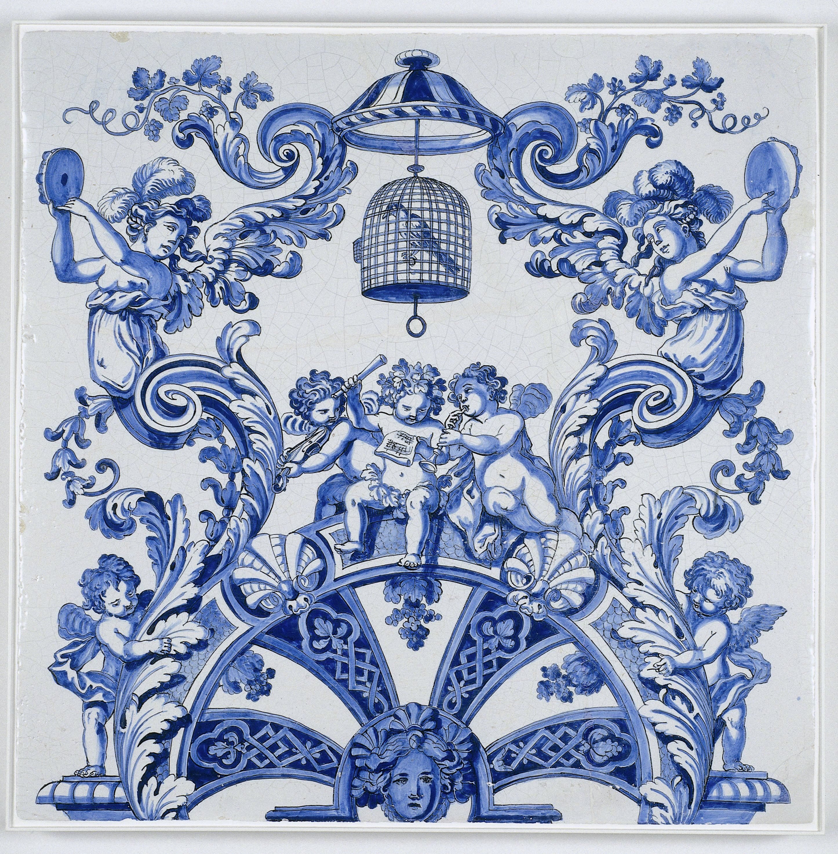 Drie platen uit een kolom