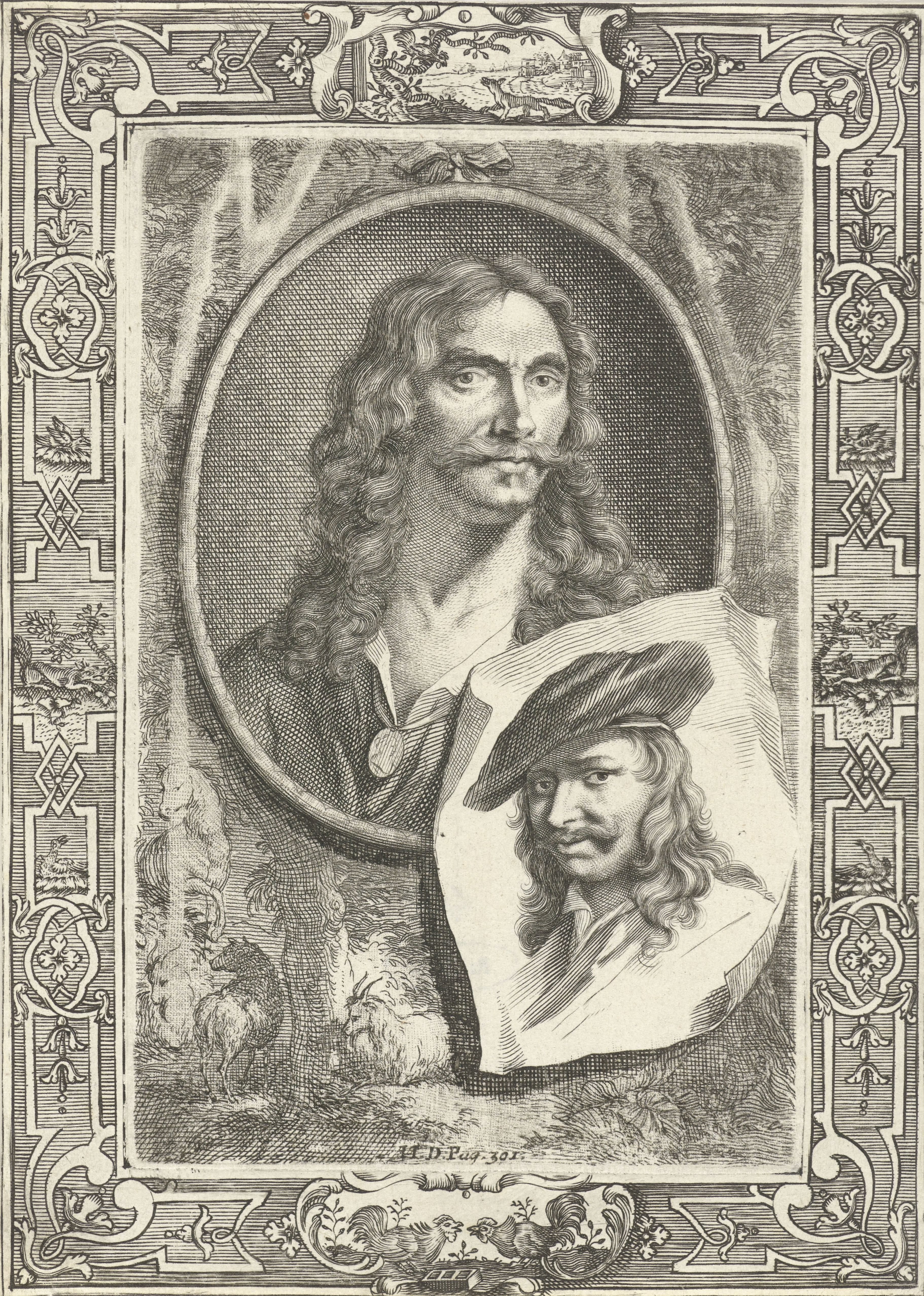 Portretten van Jan Hendrik Roos en Jurjaan van Streek