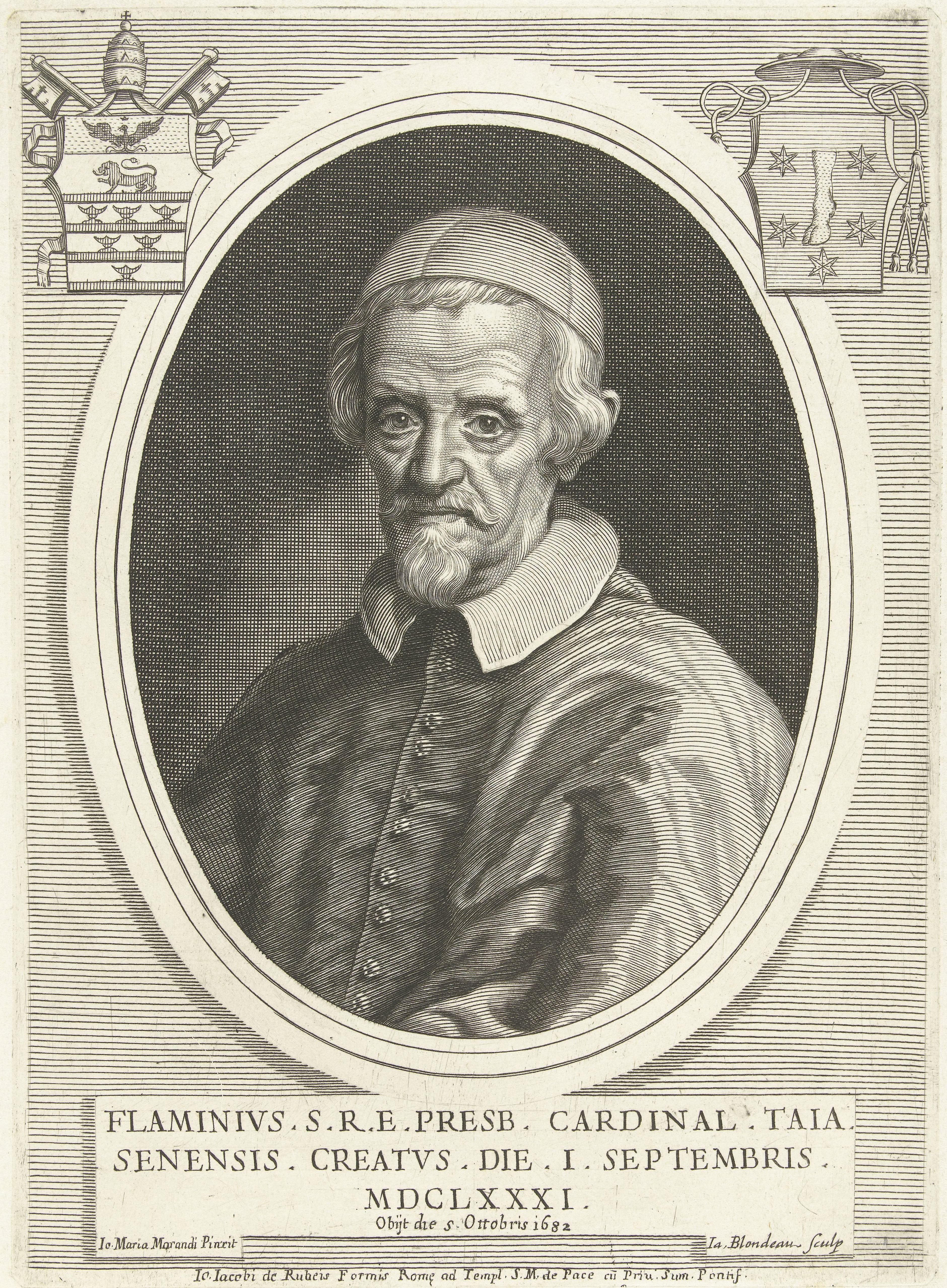 Portret van kardinaal Flaminio Taja
