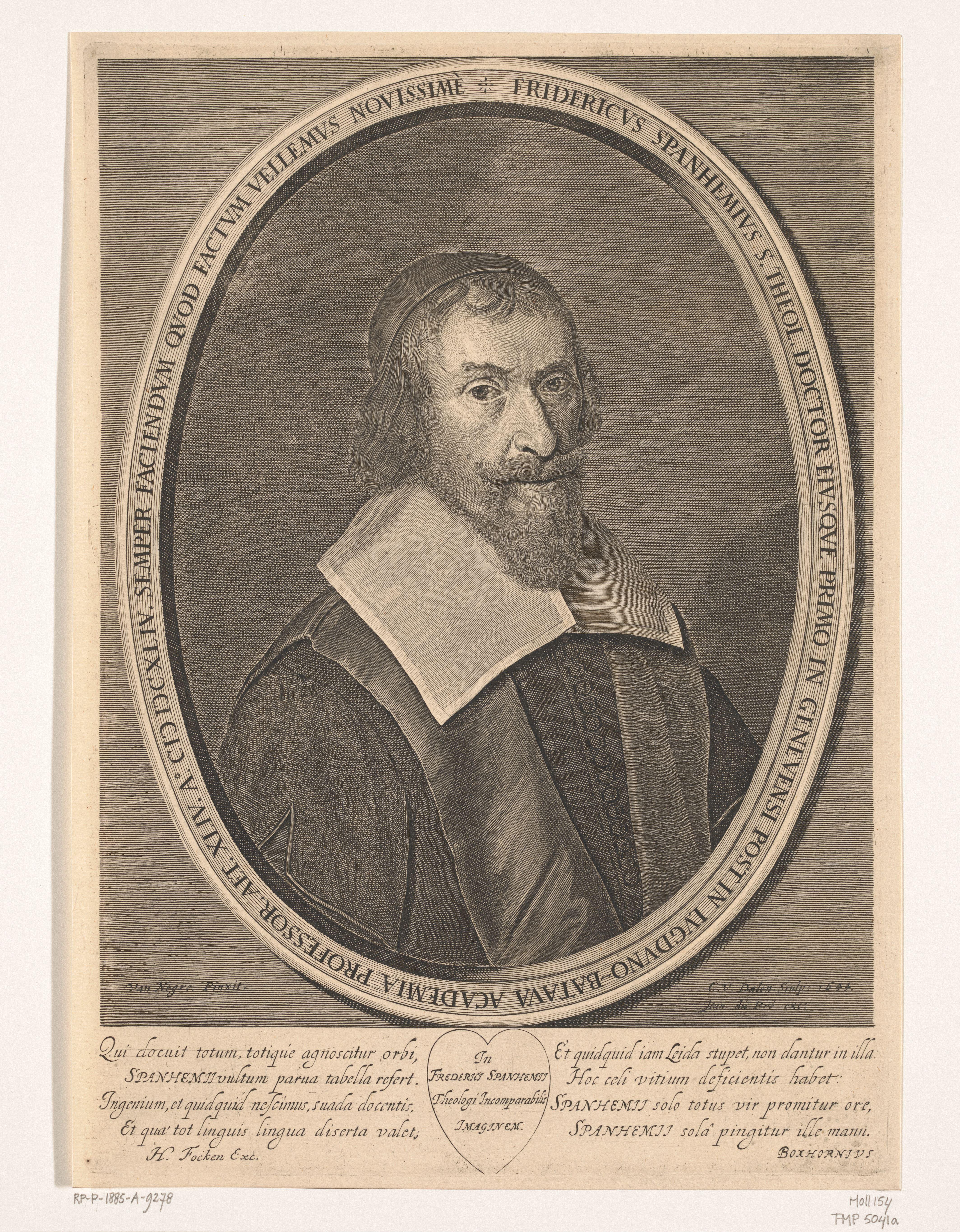 Portret van Frederick Spanheim op 44-jarige leeftijd